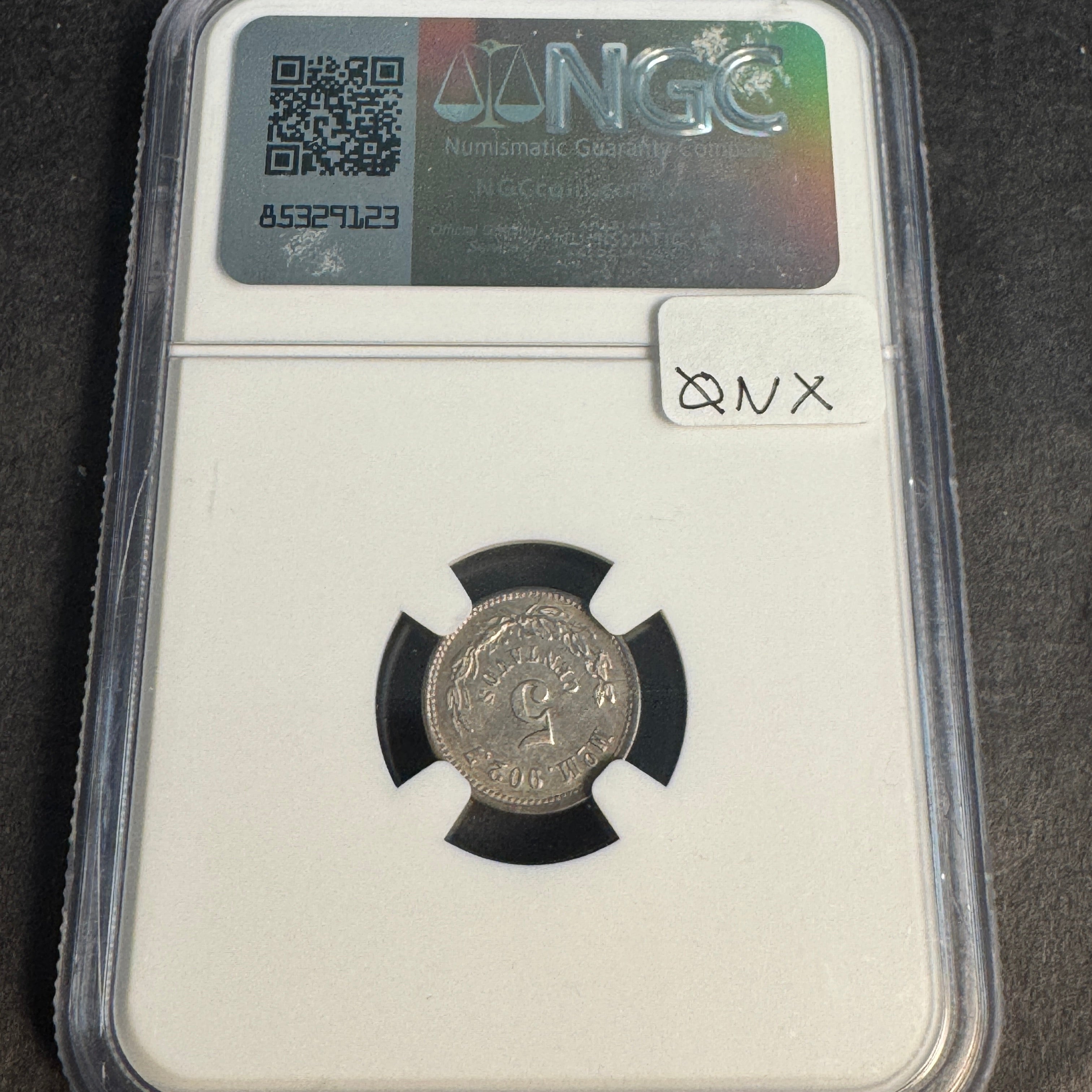 1894 Mo-M Mexico 5 Centavos silver, NGC MS-63 🇲🇽 Pop 2/1/1