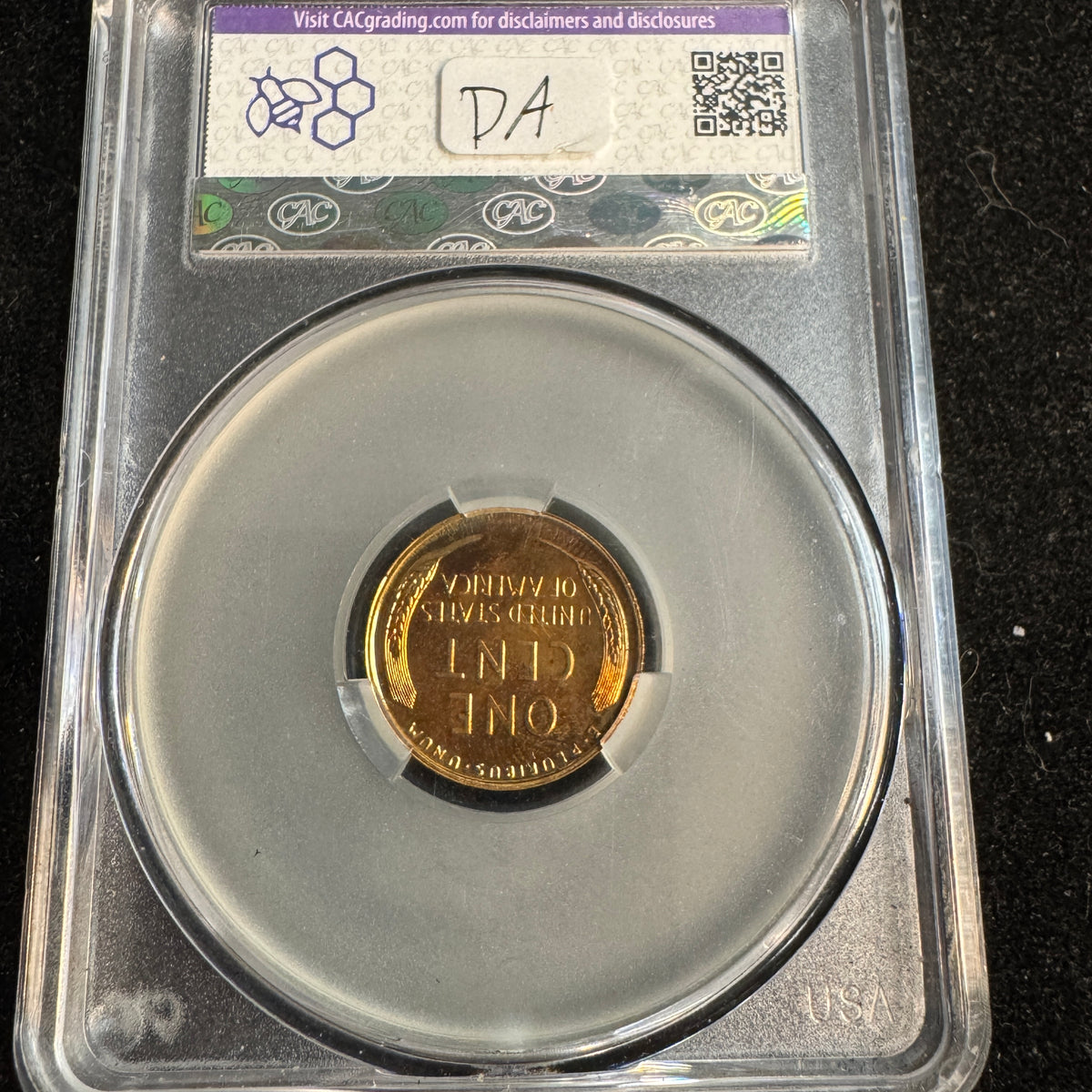 1940 Proof Lincoln Wheat 1c, CAC PR-63 RB