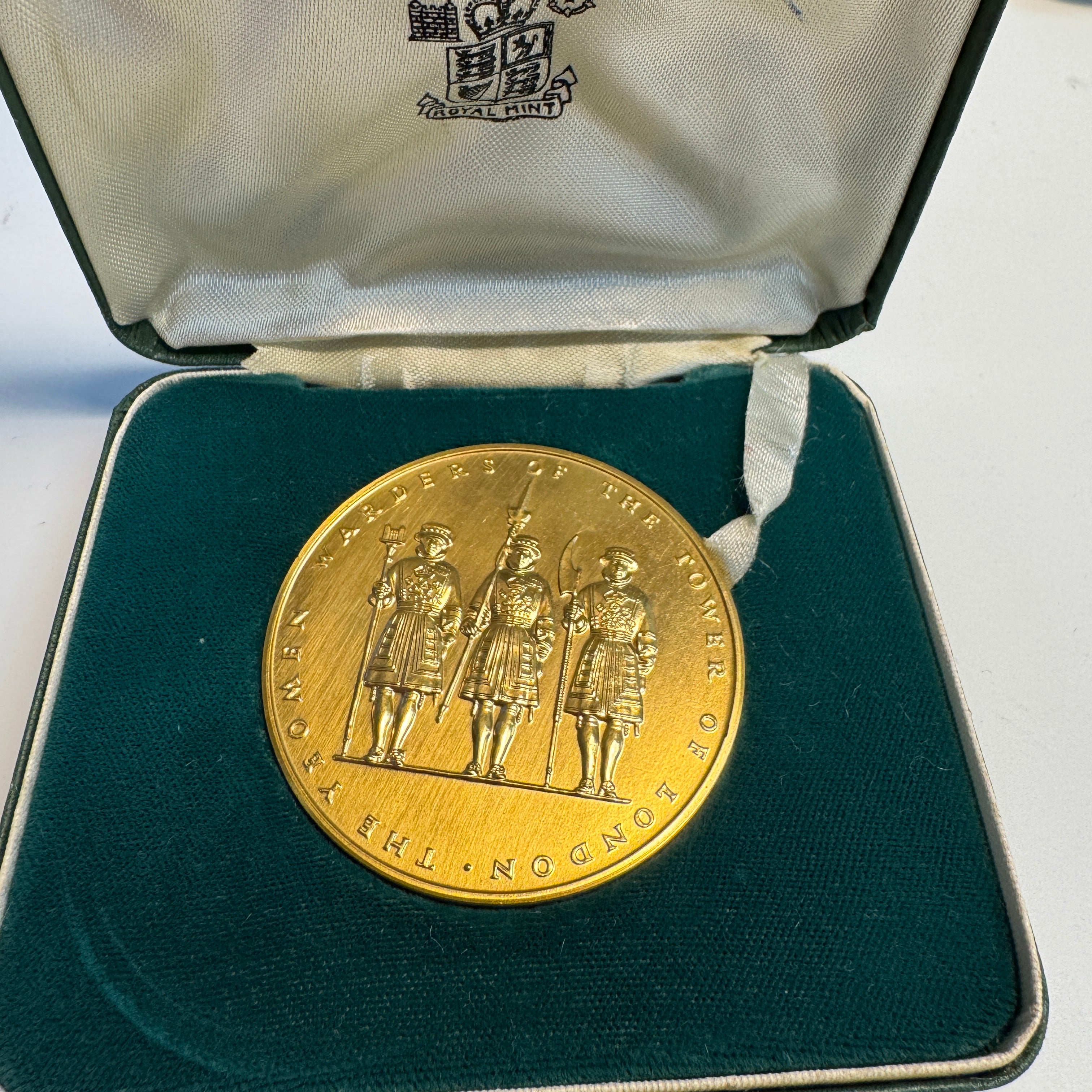 1972 Her Majesty’s Tower of London Royal Mint Bronze Medal in Original Box
