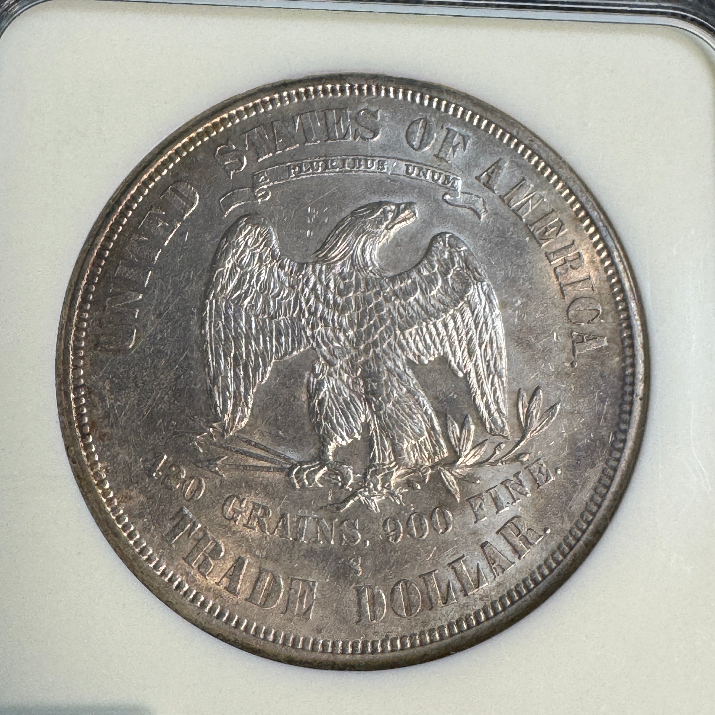 1876-S US Silver Trade Dollar, NGC MS-61