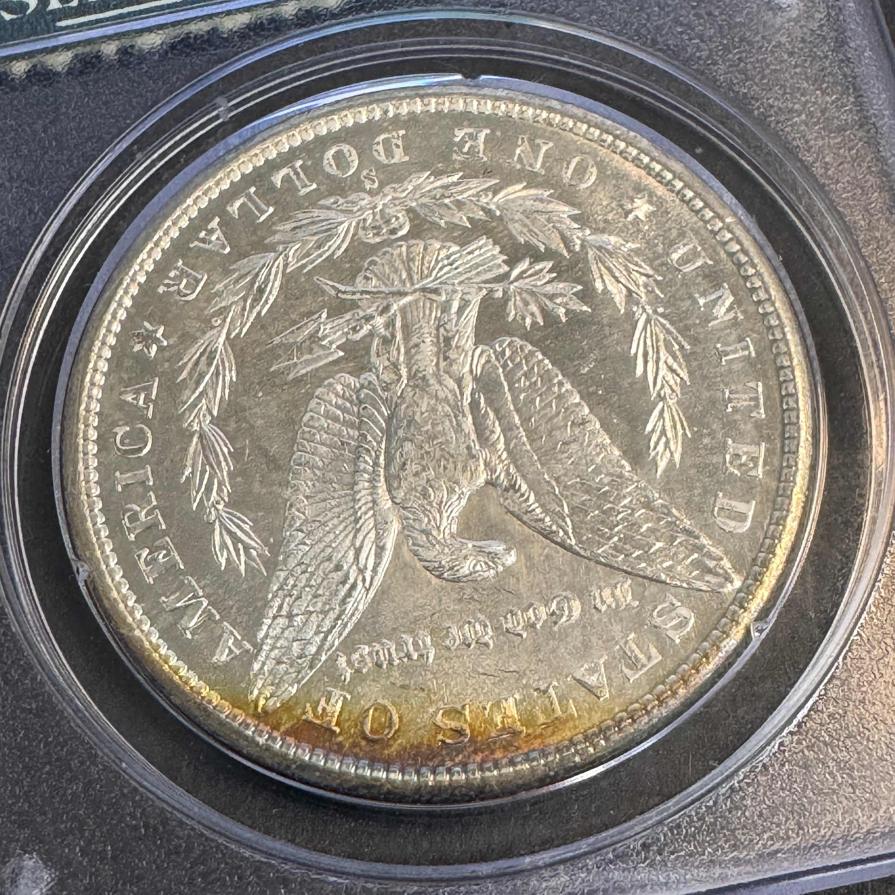 1880-S Morgan Silver Dollar, PCGS MS-64 DMPL, Rattler