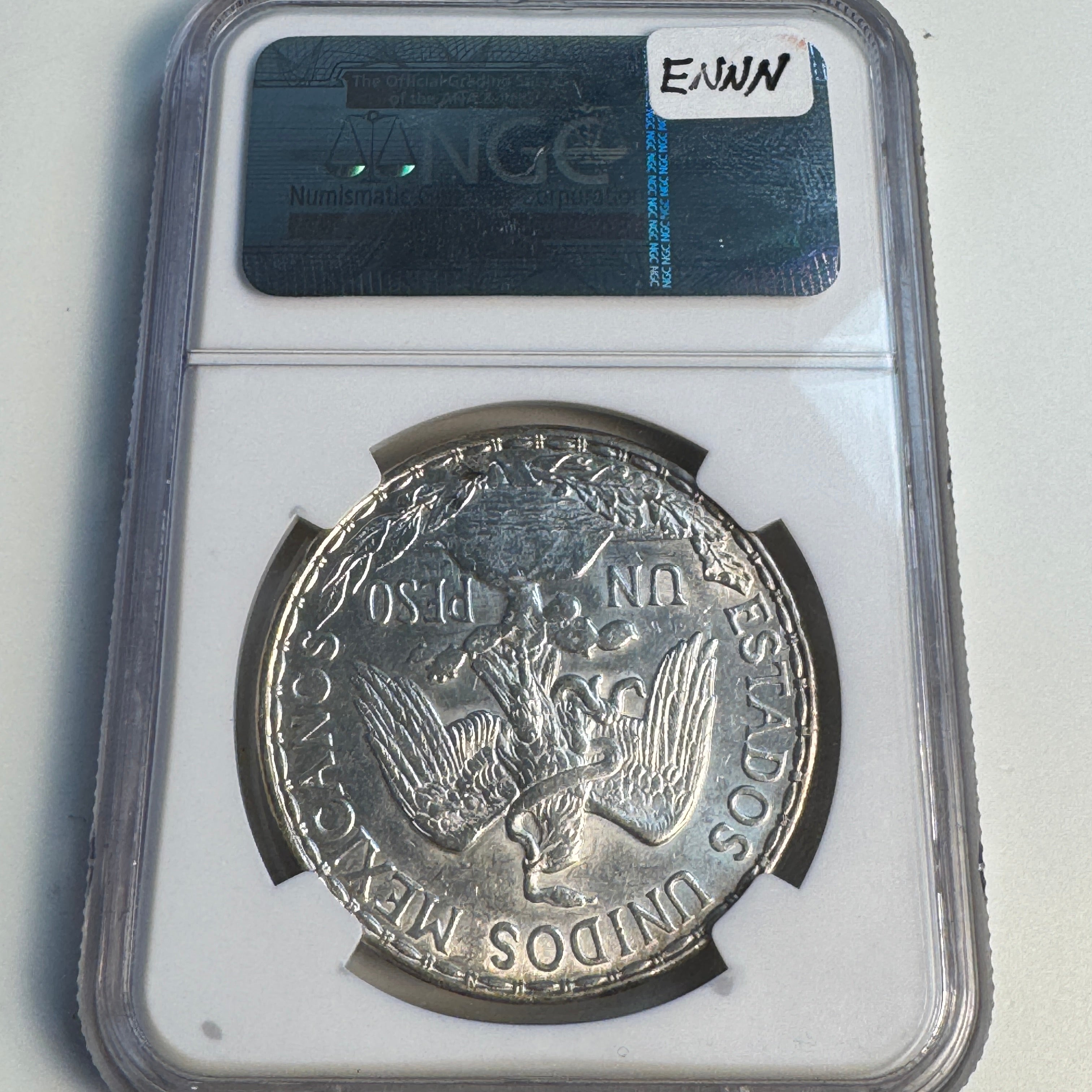1912 Mexico AR Peso “Caballito”, NGC MS-61