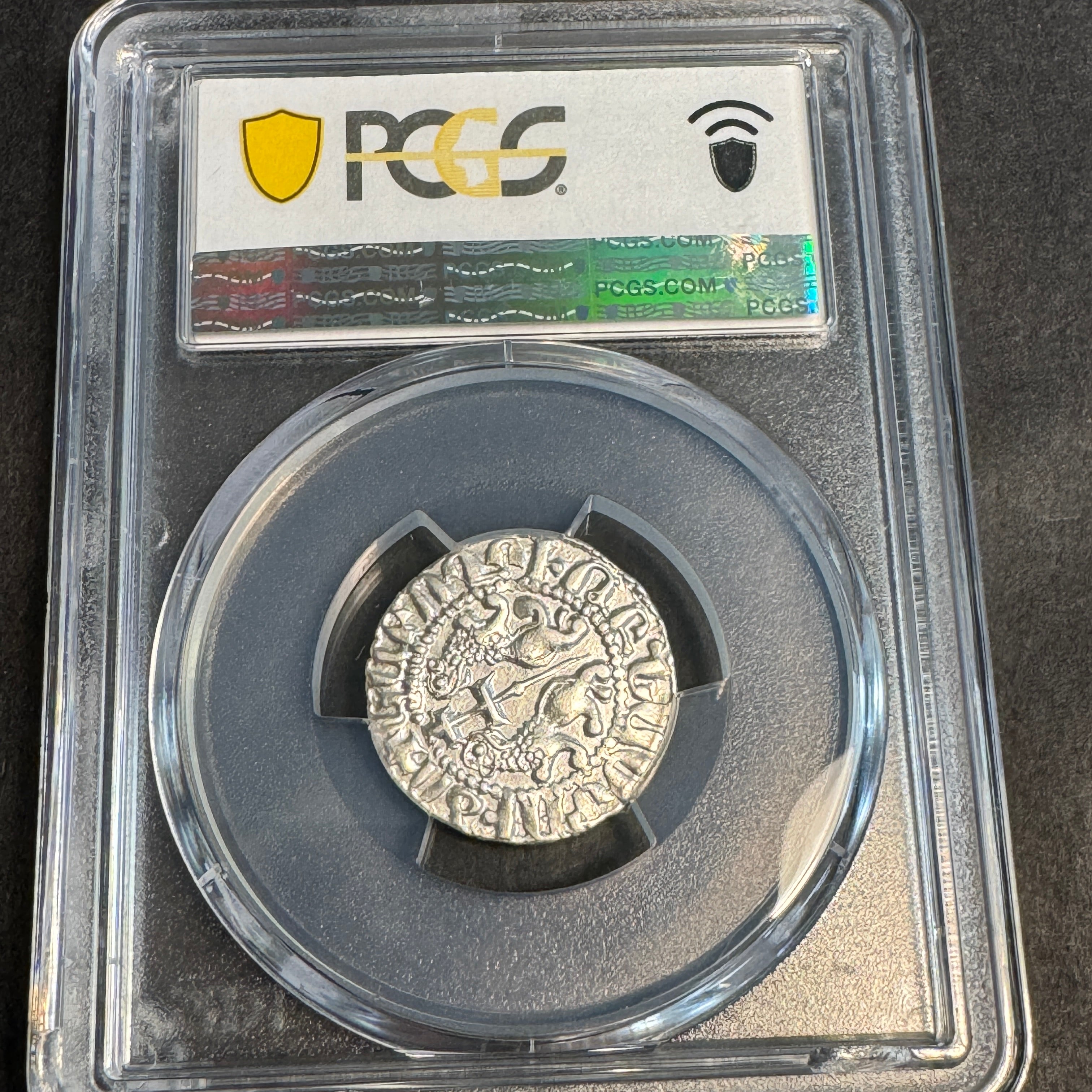 Levon I, Armenia (1198-1219 AD) Crusader Silver Tram, PGCS MS-63 🇦🇲