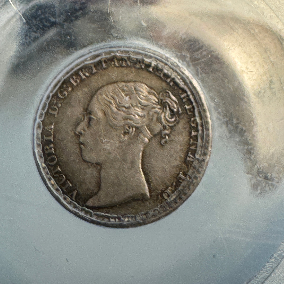 1840 Great Britain 1 Penny Silver Victoria Maundy Money, PCGS PL-64 (8,976 mintage)