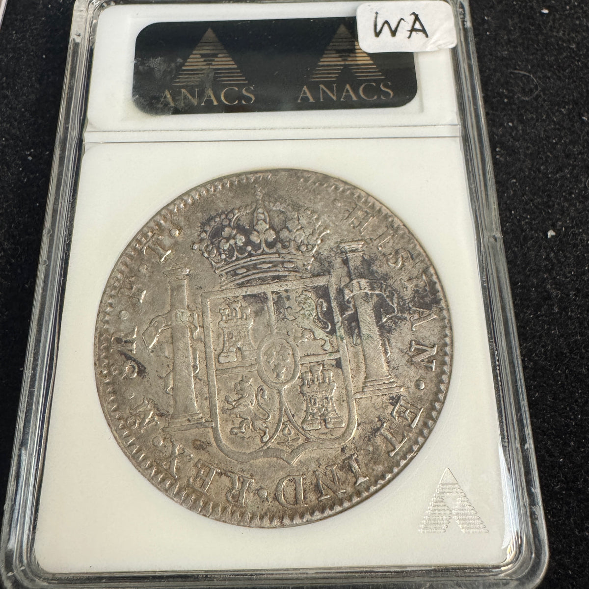 1802-Mo FT Mexico 8 Reales, Charles IV, Soapbox ANACS AU Details / Net XF-40