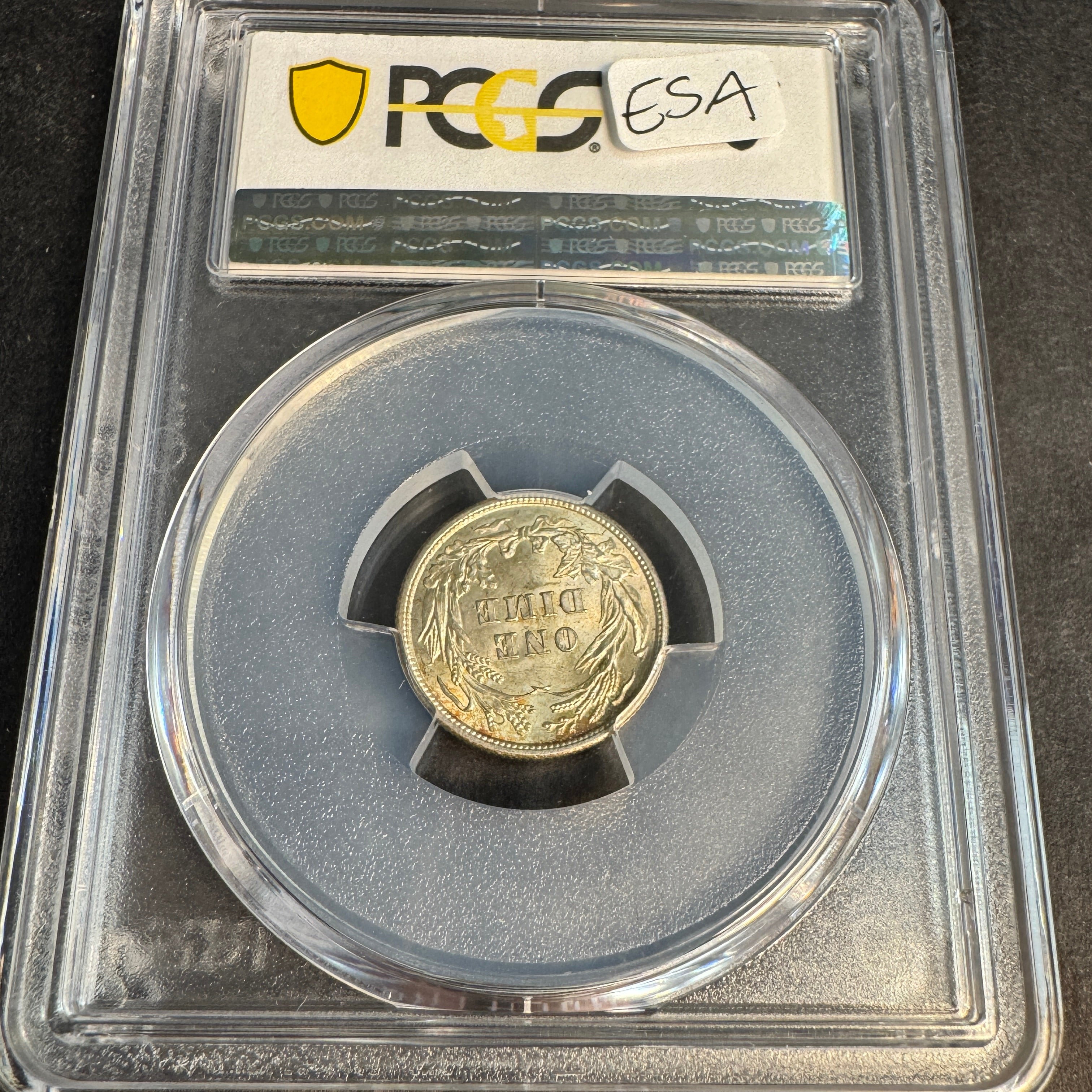 1910 Barber Dime US 10c, PCGS MS-63