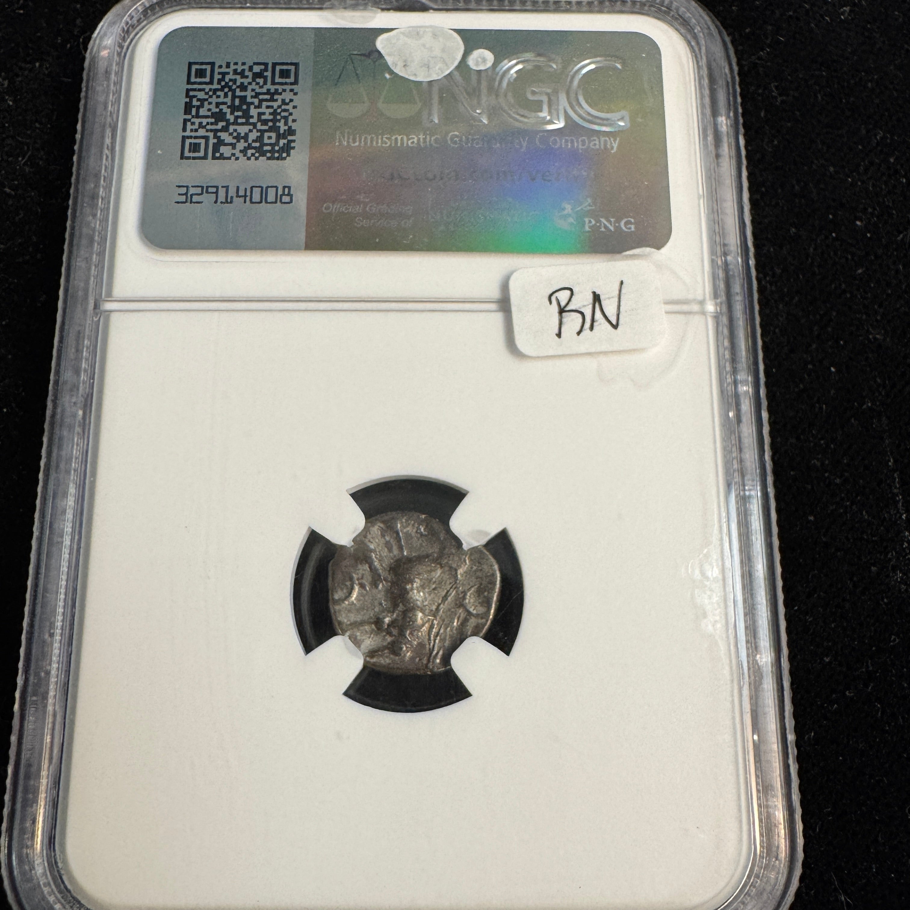 GAUL, Sequani Tribe 1st Cen. BC AR Quinarius, Head / Horse, NGC Ancients