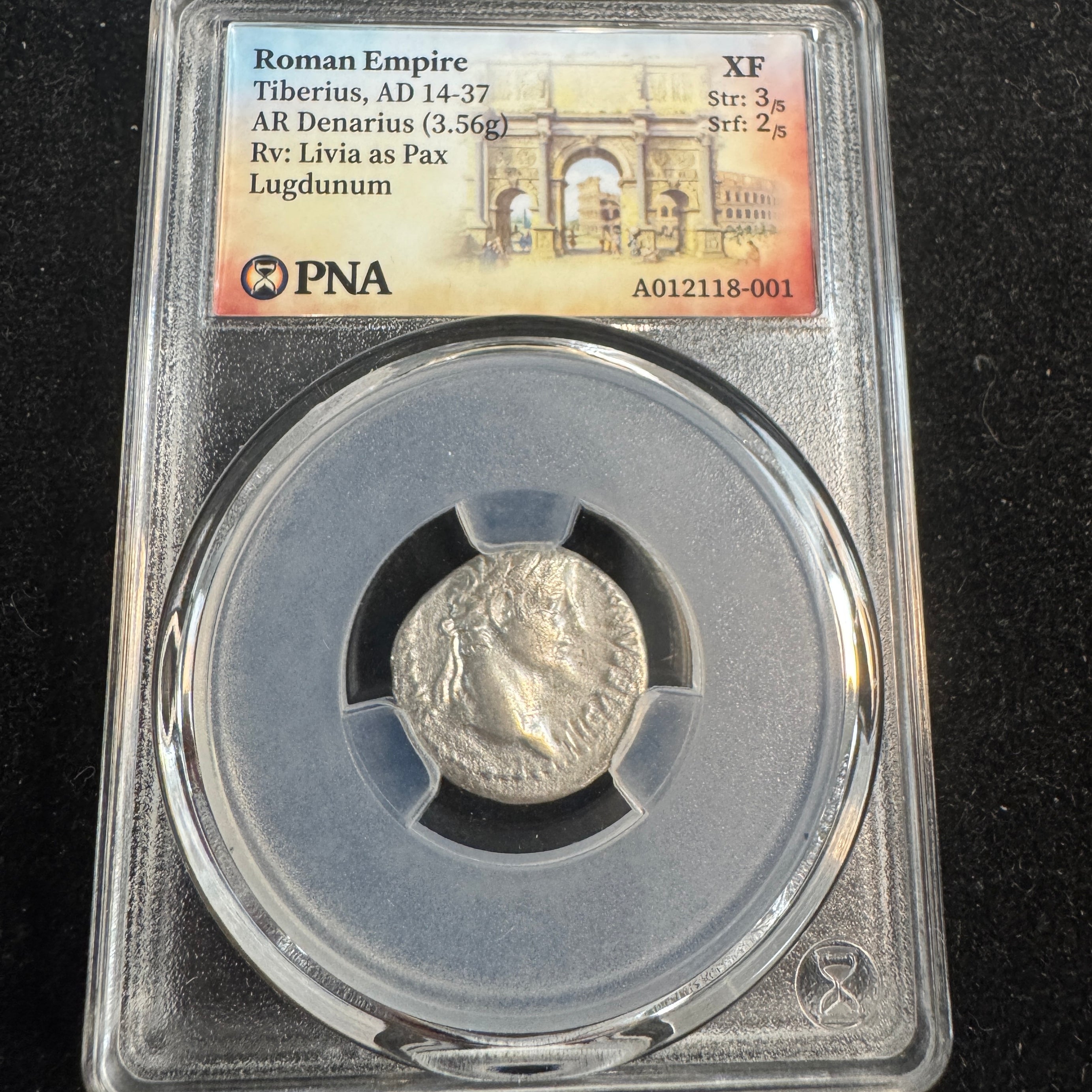 Tiberius (14-37 AD) Roman Empire AR Denarius “Tribute Penny” (Mark 12) - PNA XF