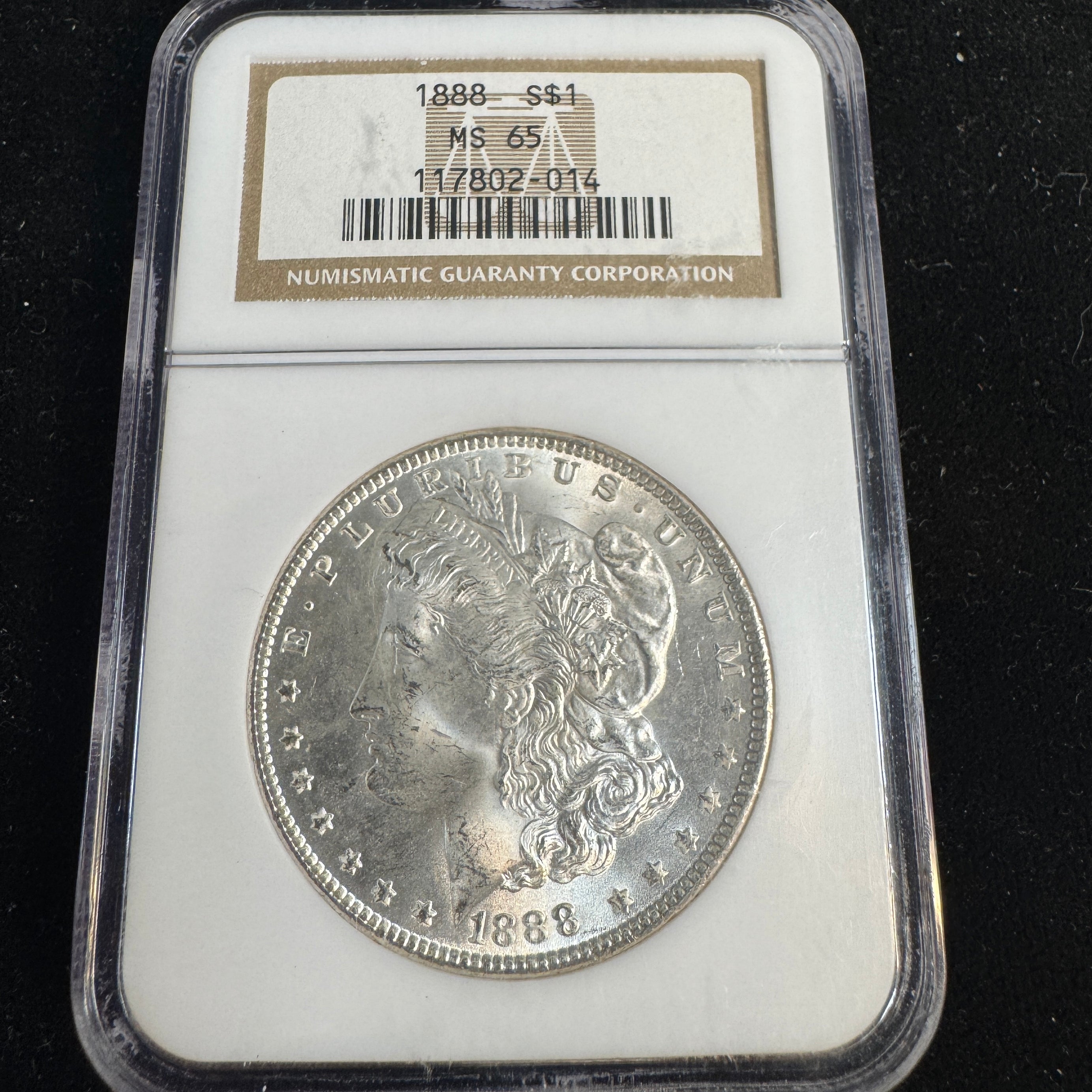 1888 (P) Morgan Silver Dollar, NGC MS-65