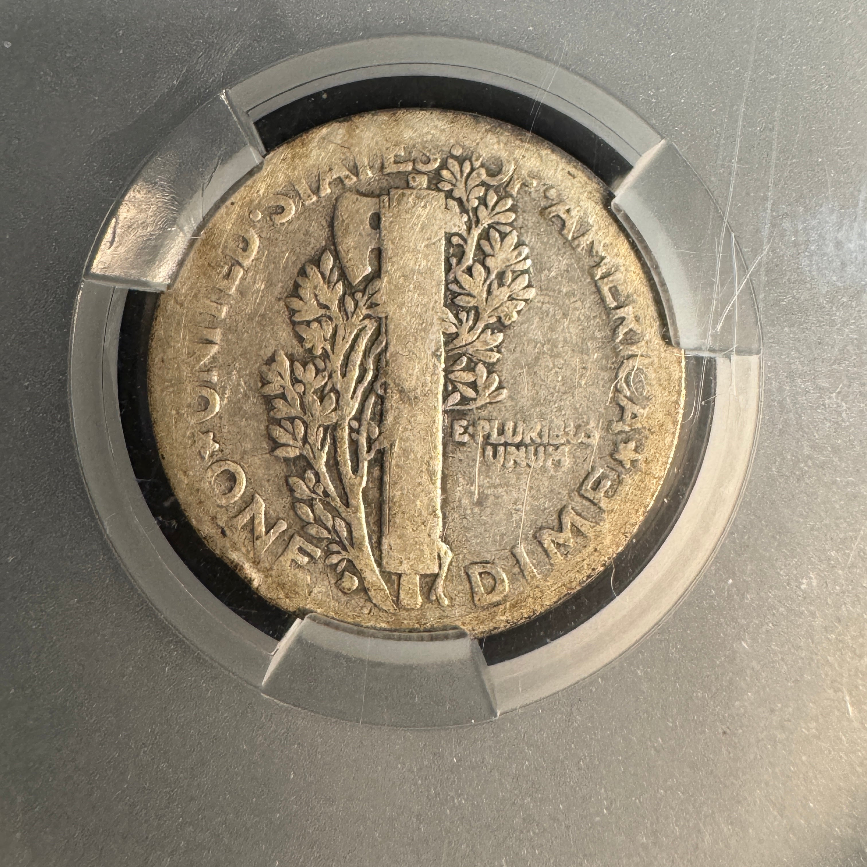 1916-D Mercury Dime 10c, CAC AG-3