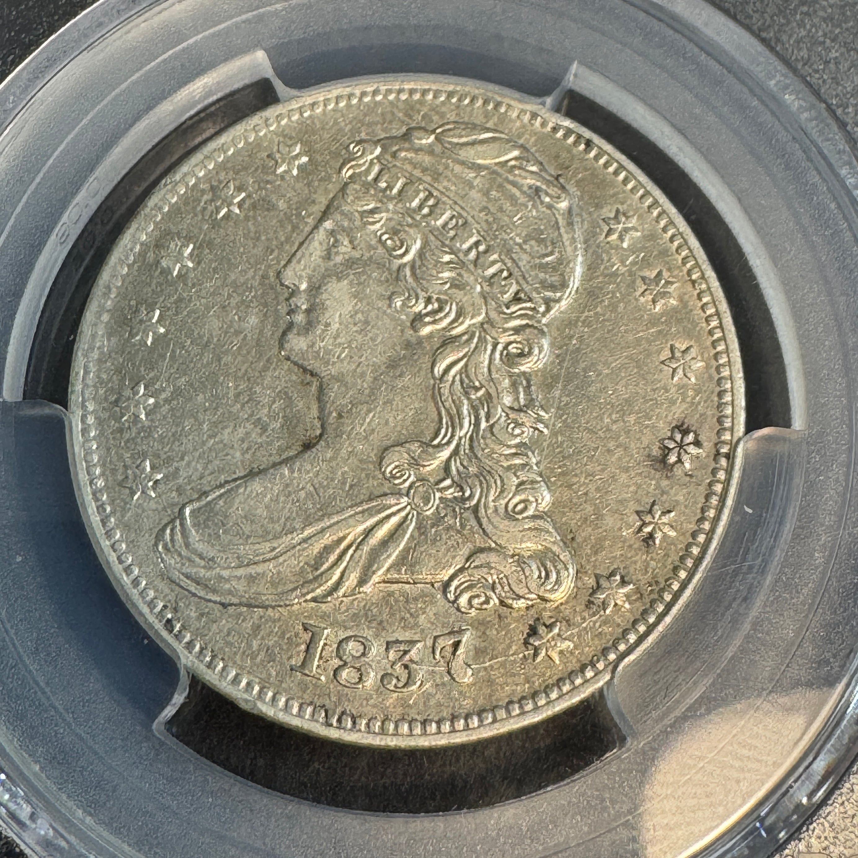 1837 Capped Bust Half Dollar 50c, PCGS XF-45