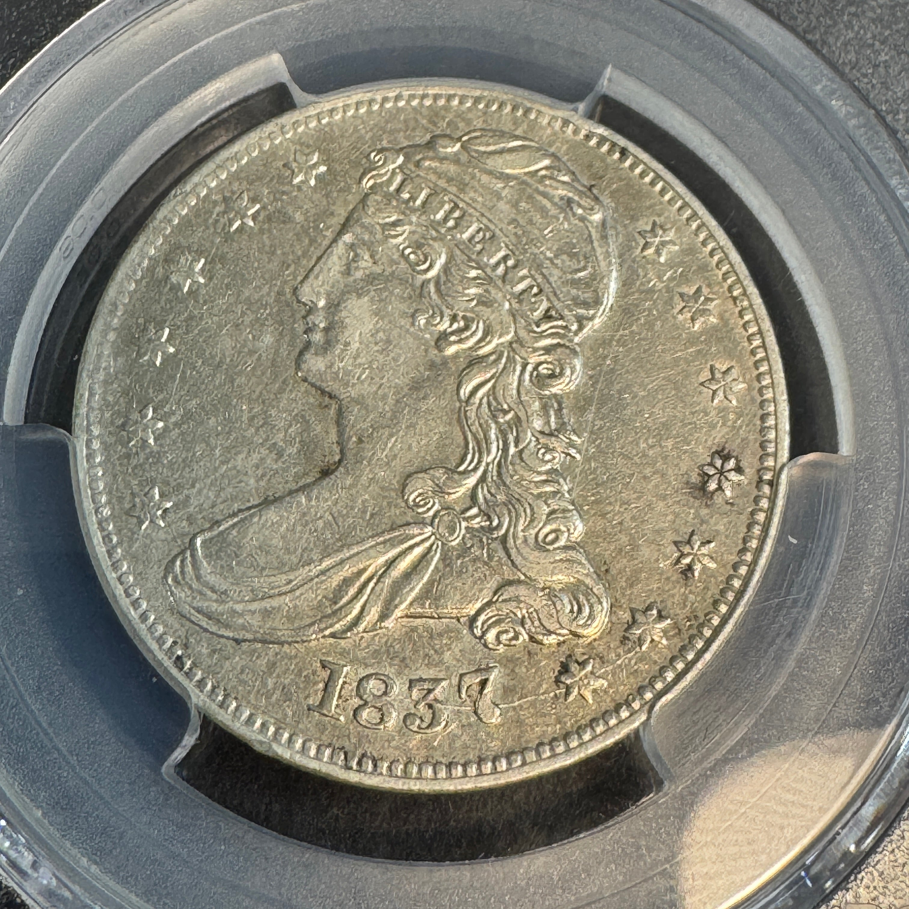 1837 Capped Bust Half Dollar 50c, PCGS XF-45