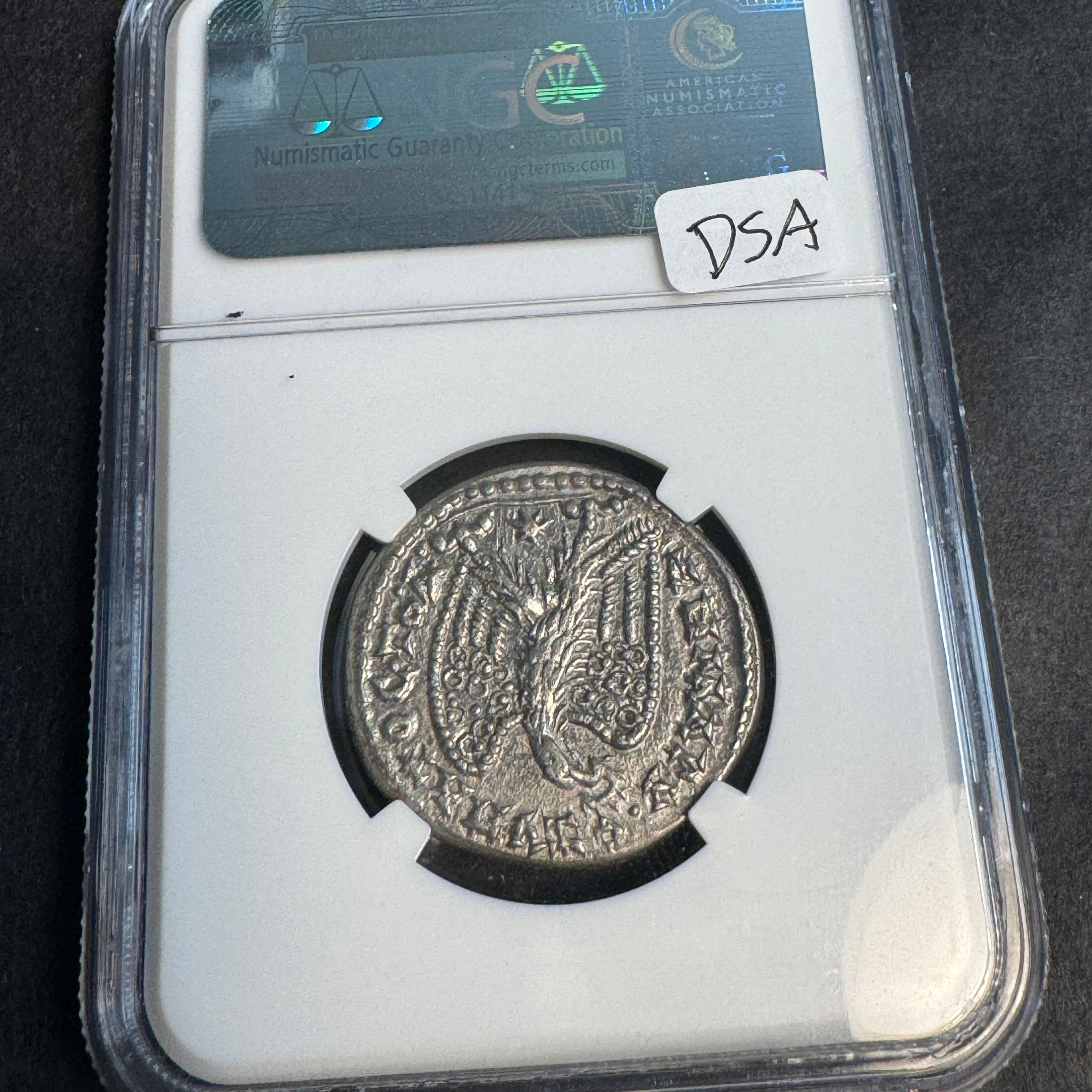 Roman Empire Syria, Laodiceia, Caracalla BI Tetradrachm, Eagle & wreath, NGC Choice XF