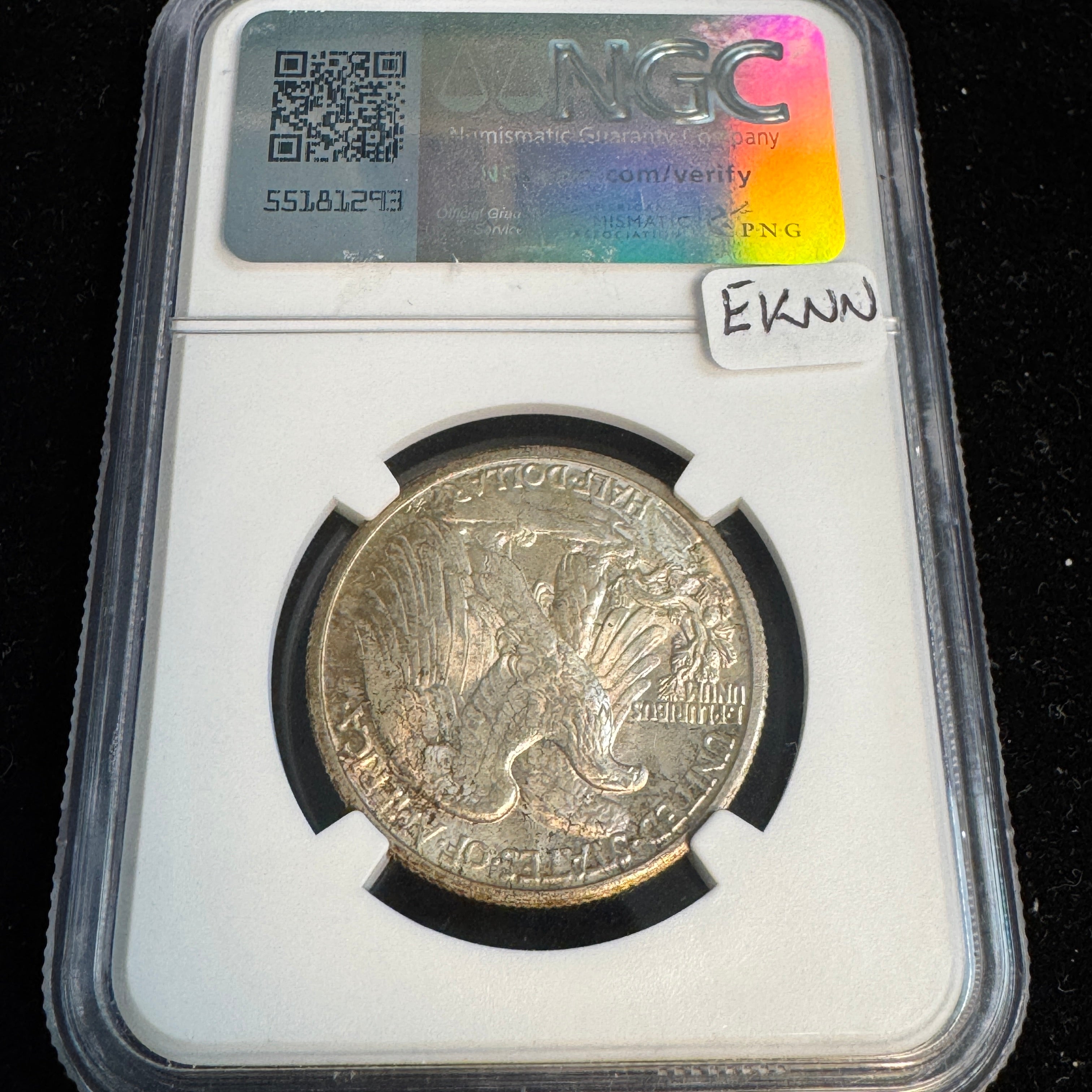 1934-S Walking Liberty Half Dollar, NGC MS-65