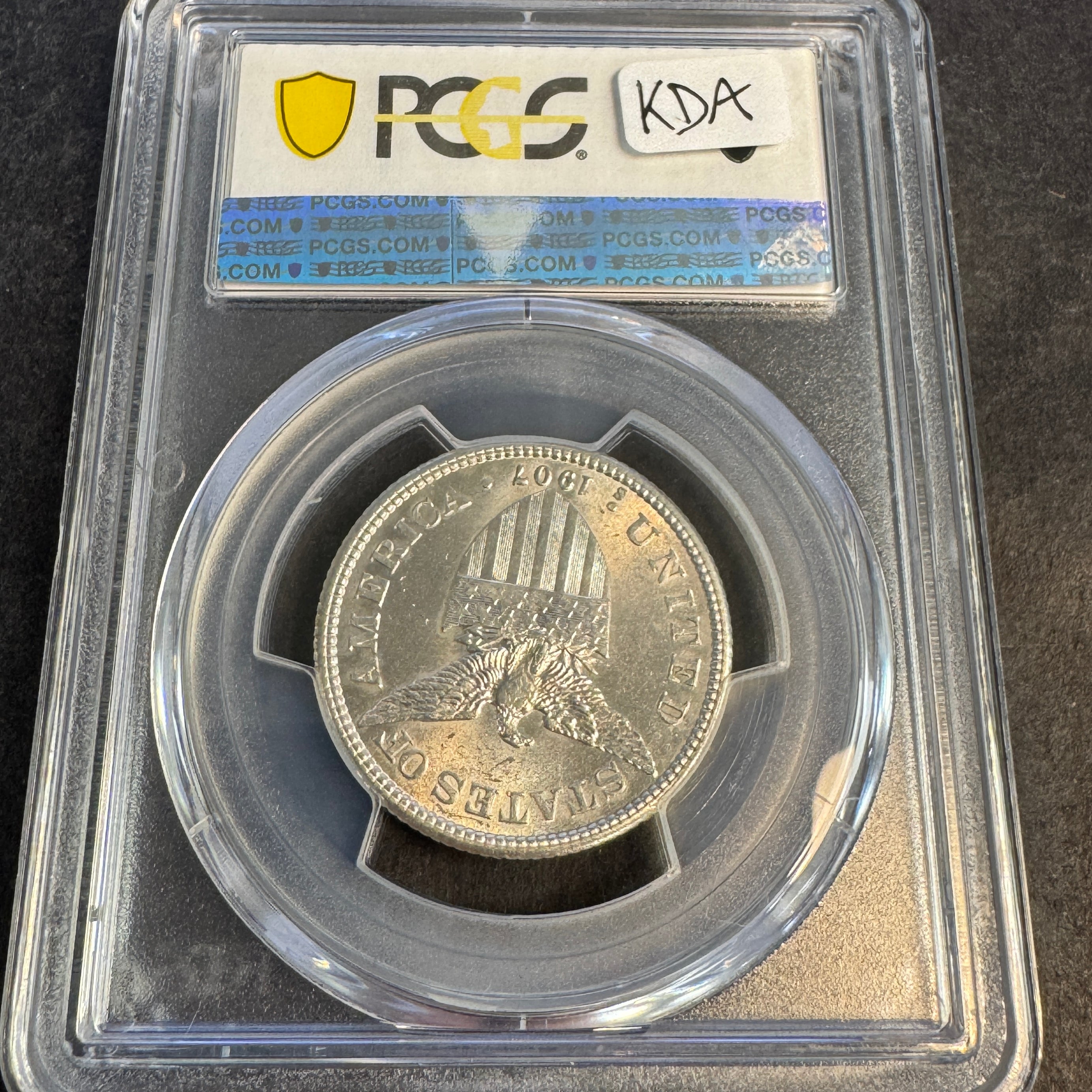 1907-S US Philippines 50 Centavos, PCGS MS-63