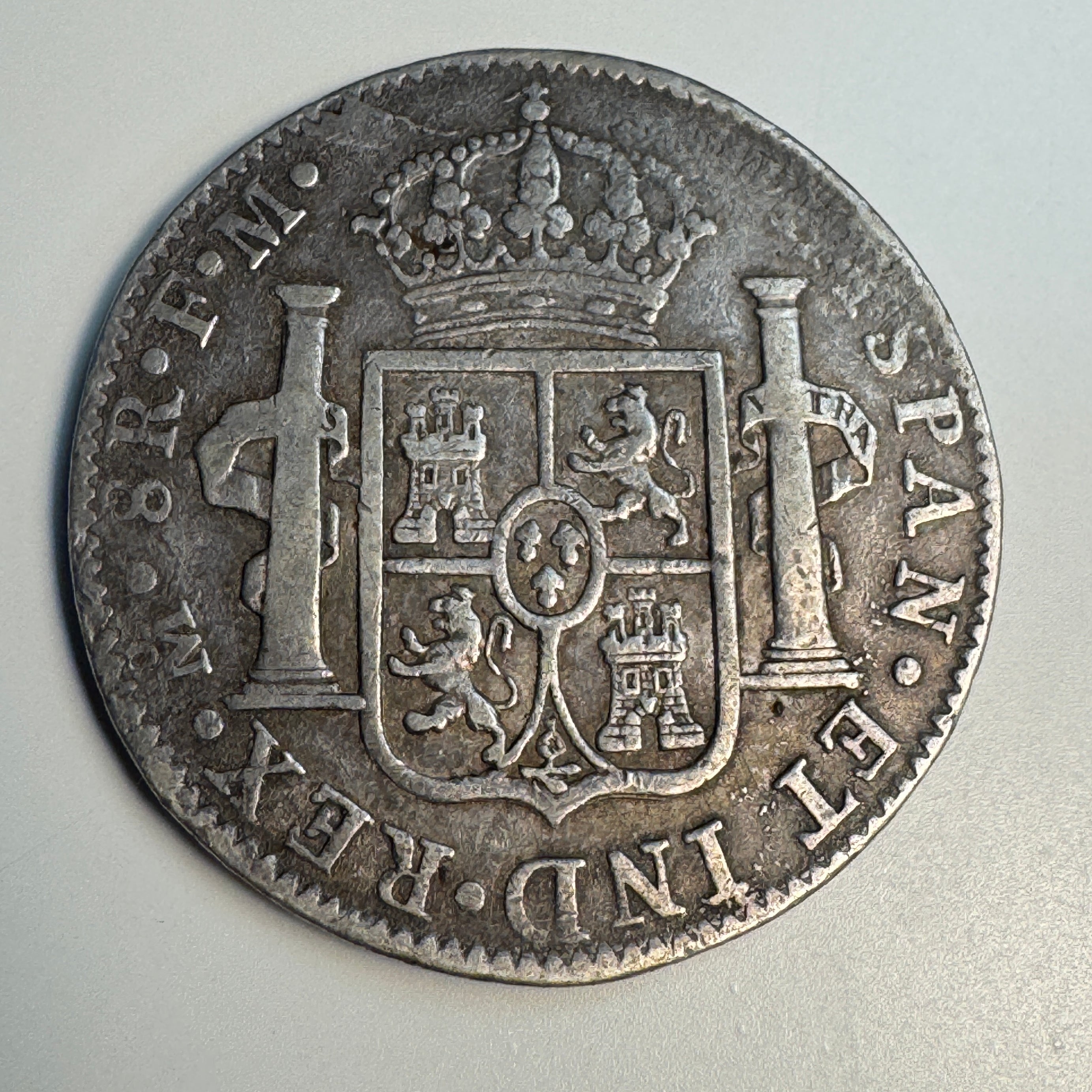1800 Mo-M Mexico 8 Reales, Charles IV portrait type