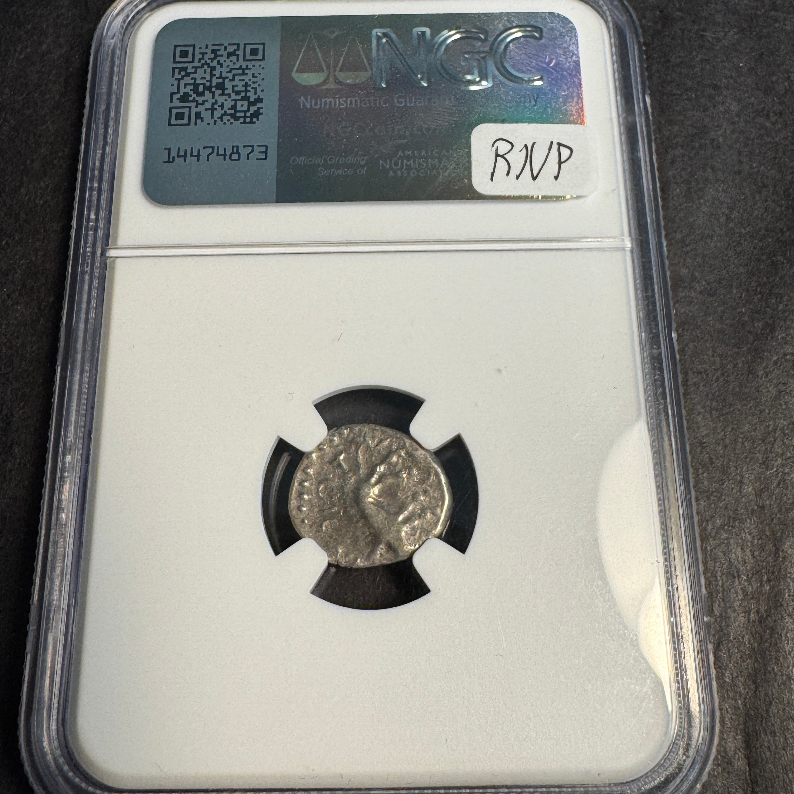 GAUL, Sequani Tribe 1st Cen. BC AR Quinarius, Head / Boar, NGC Ancients