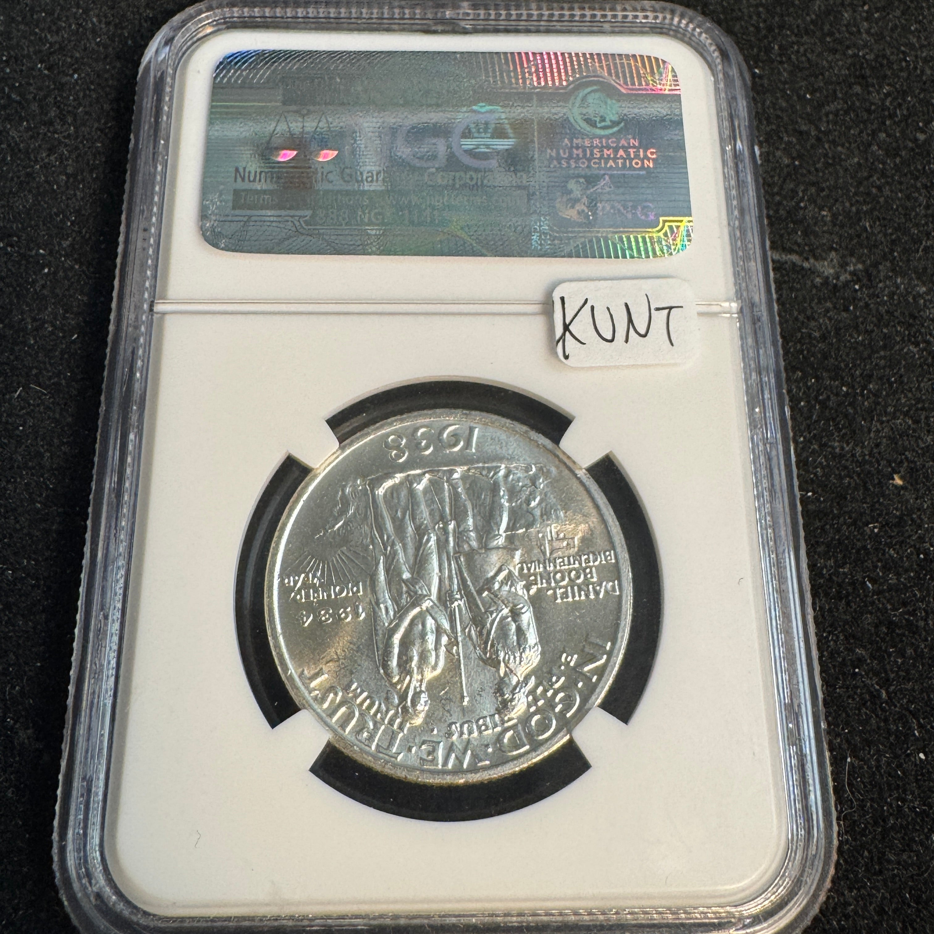 1938 Daniel Boone Classic Commemorative Half Dollar, NGC MS-65