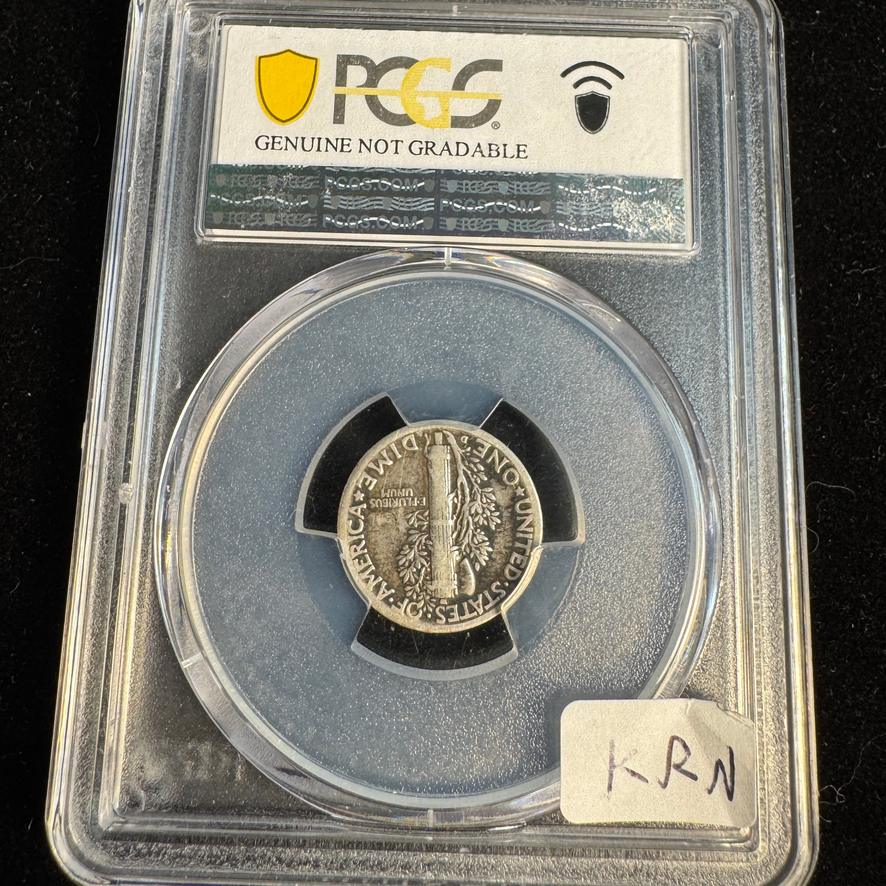 1942/1-D Mercury Dime 10c Overdate Error, PCGS Fine Details