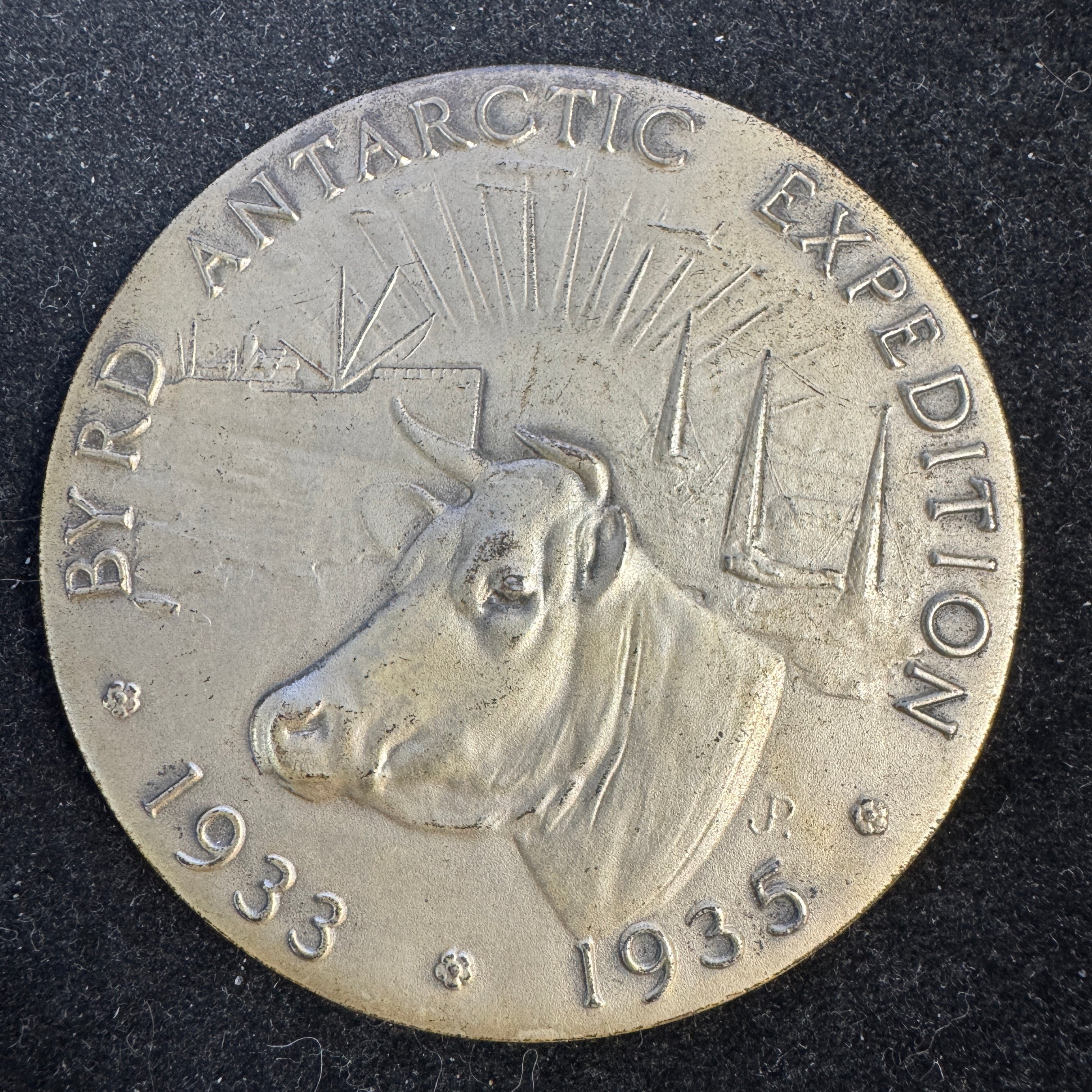 1935 American Guernsey Cattle Club 1933-35 Byrd Antarctic Expedition Medal 2.5”