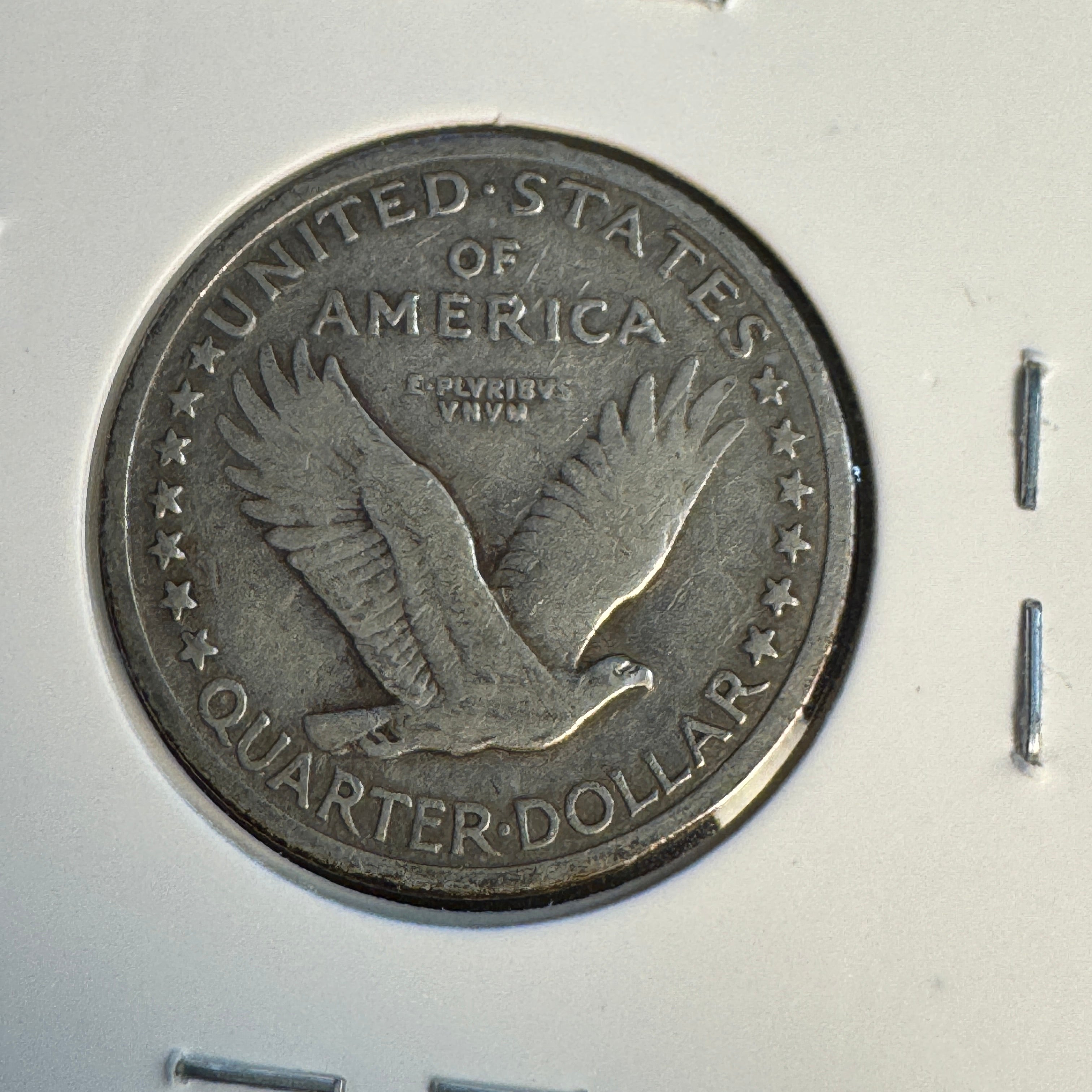1917-D Type 1 Standing Liberty Quarter AR 25c, VF