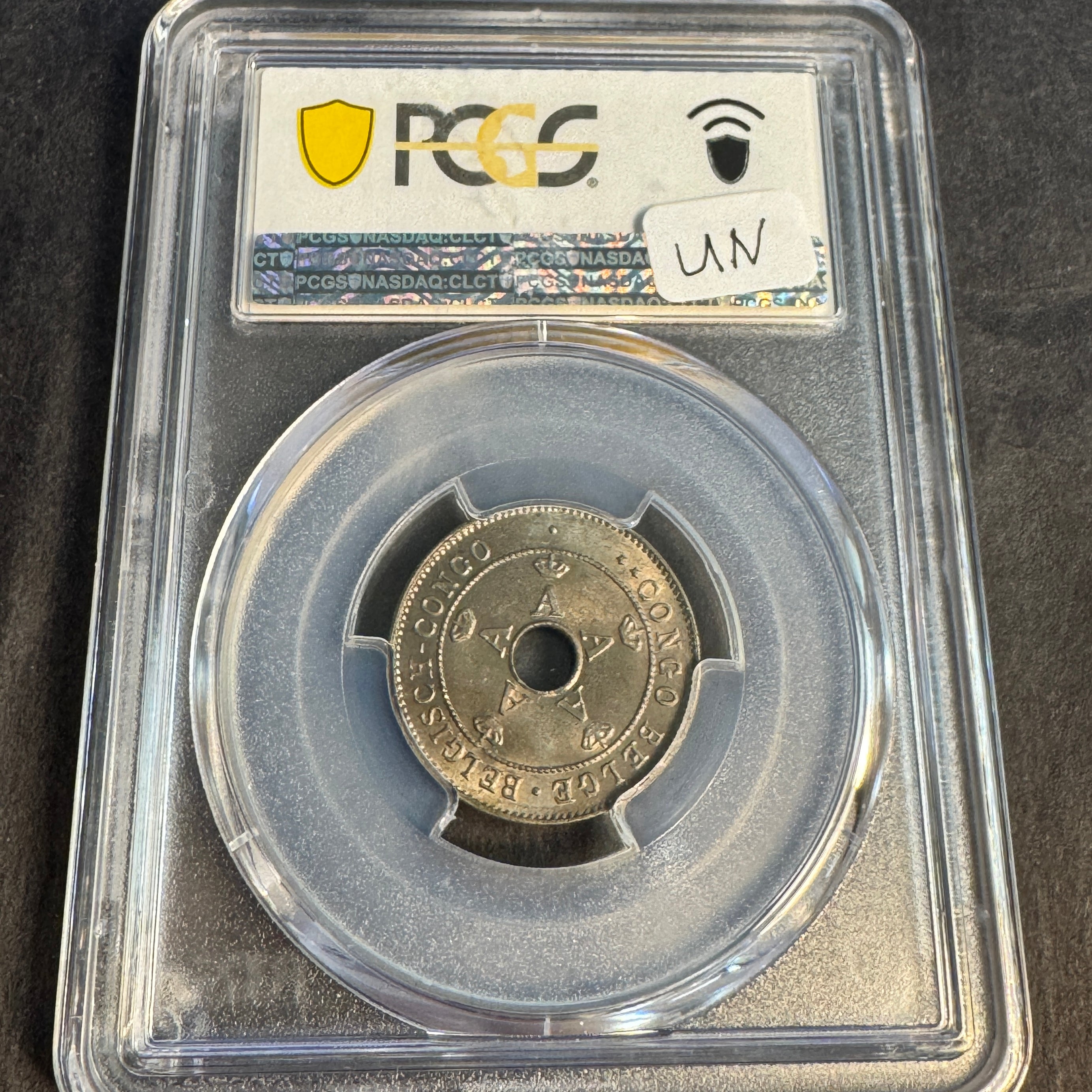 1927 Belgian Congo 10 Centimes, PCGS MS-65