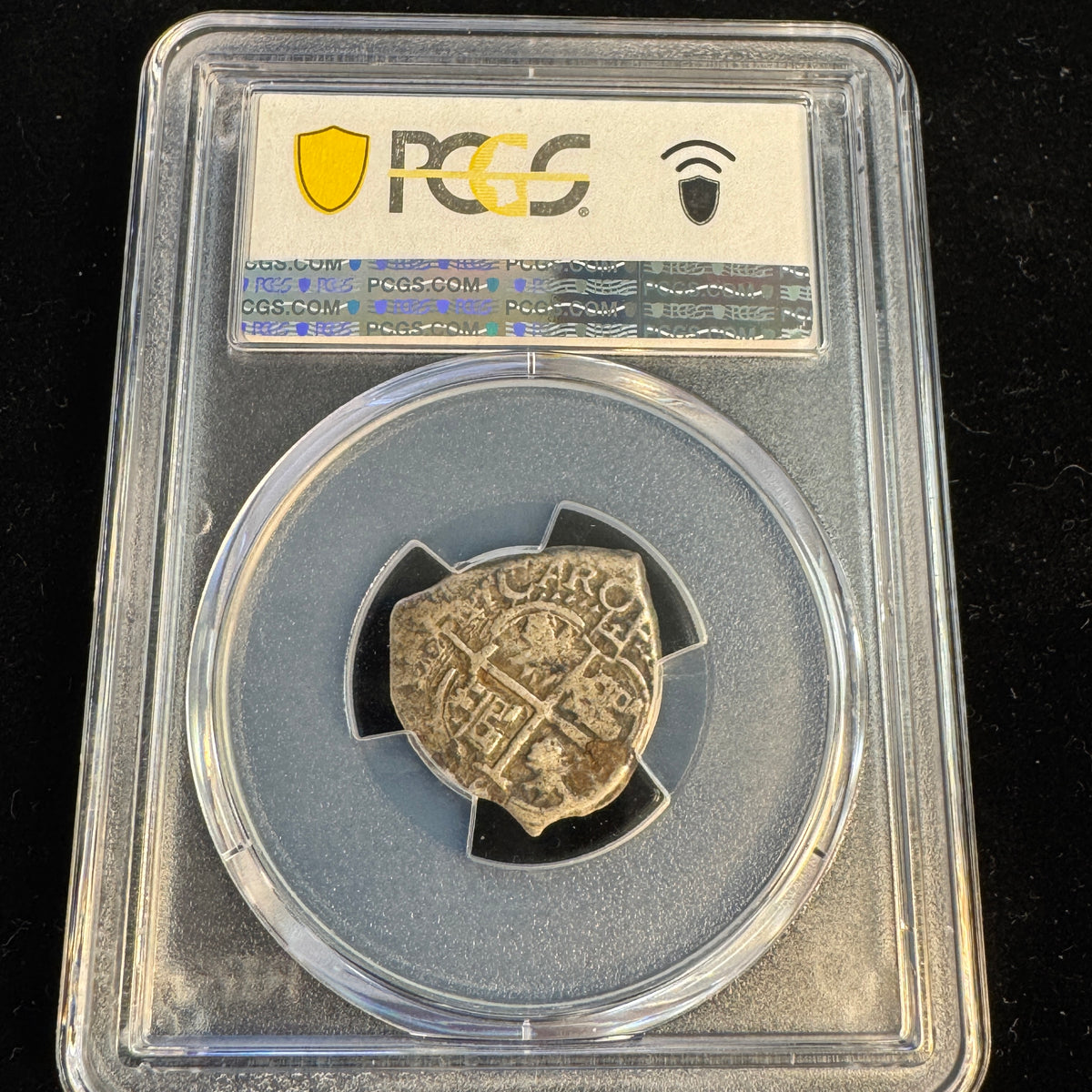 1670 P-E Bolivia AR 1 Real Spanish Cob, Cal-253, PCGS F-15