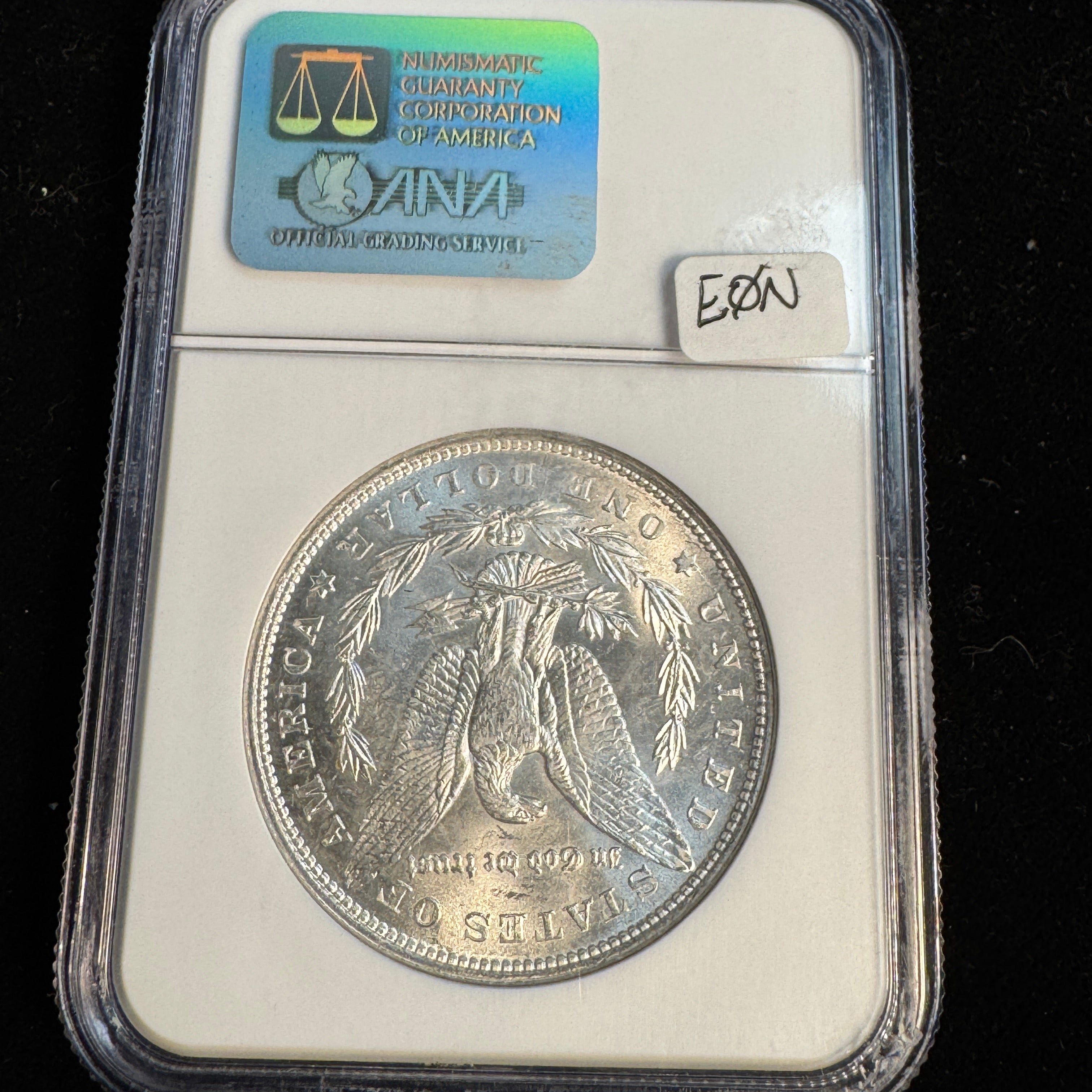 1878 7-TF Rev of ‘79 Morgan Silver Dollar, NGC MS-61