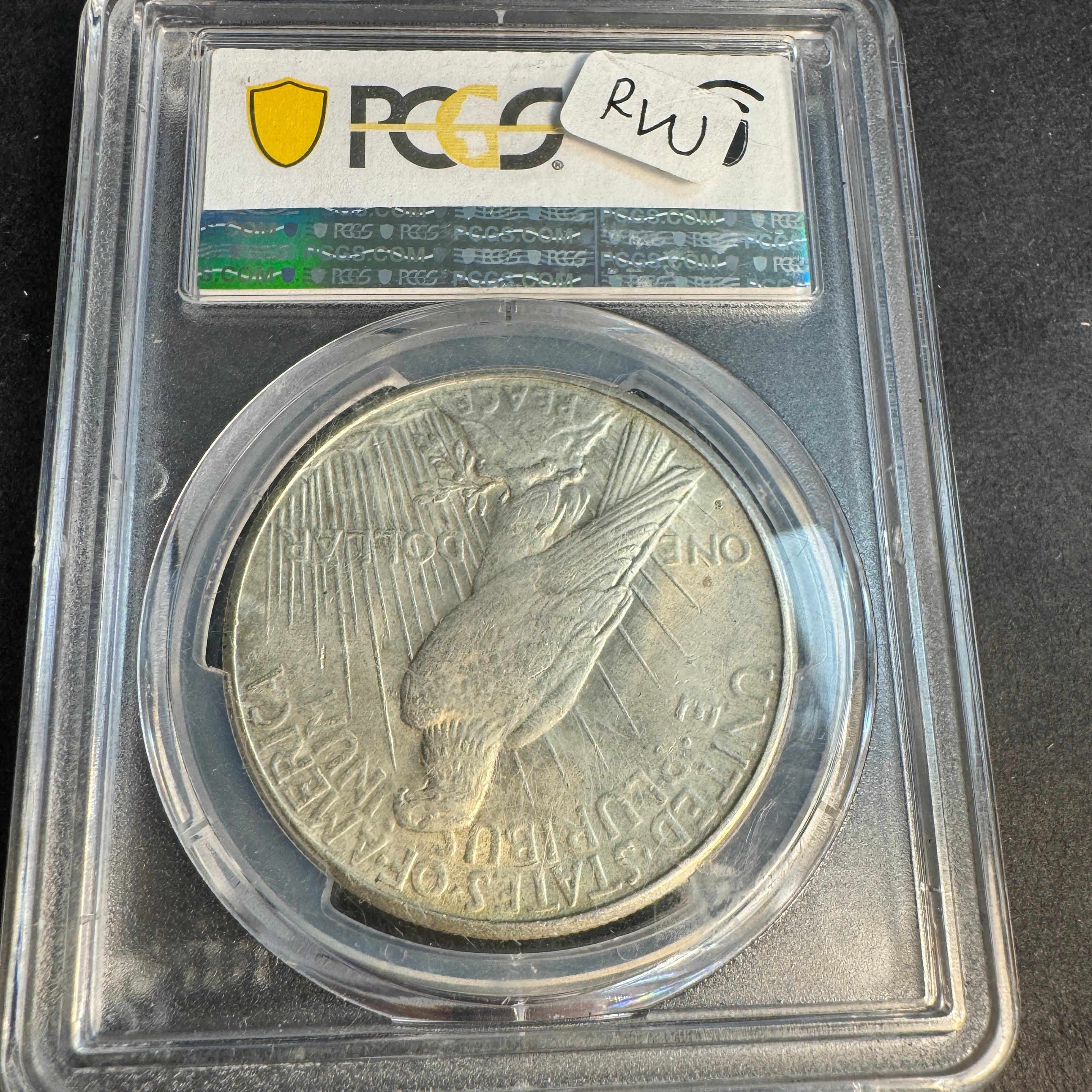 1925-S Peace Silver Dollar $1, PCGS AU-55