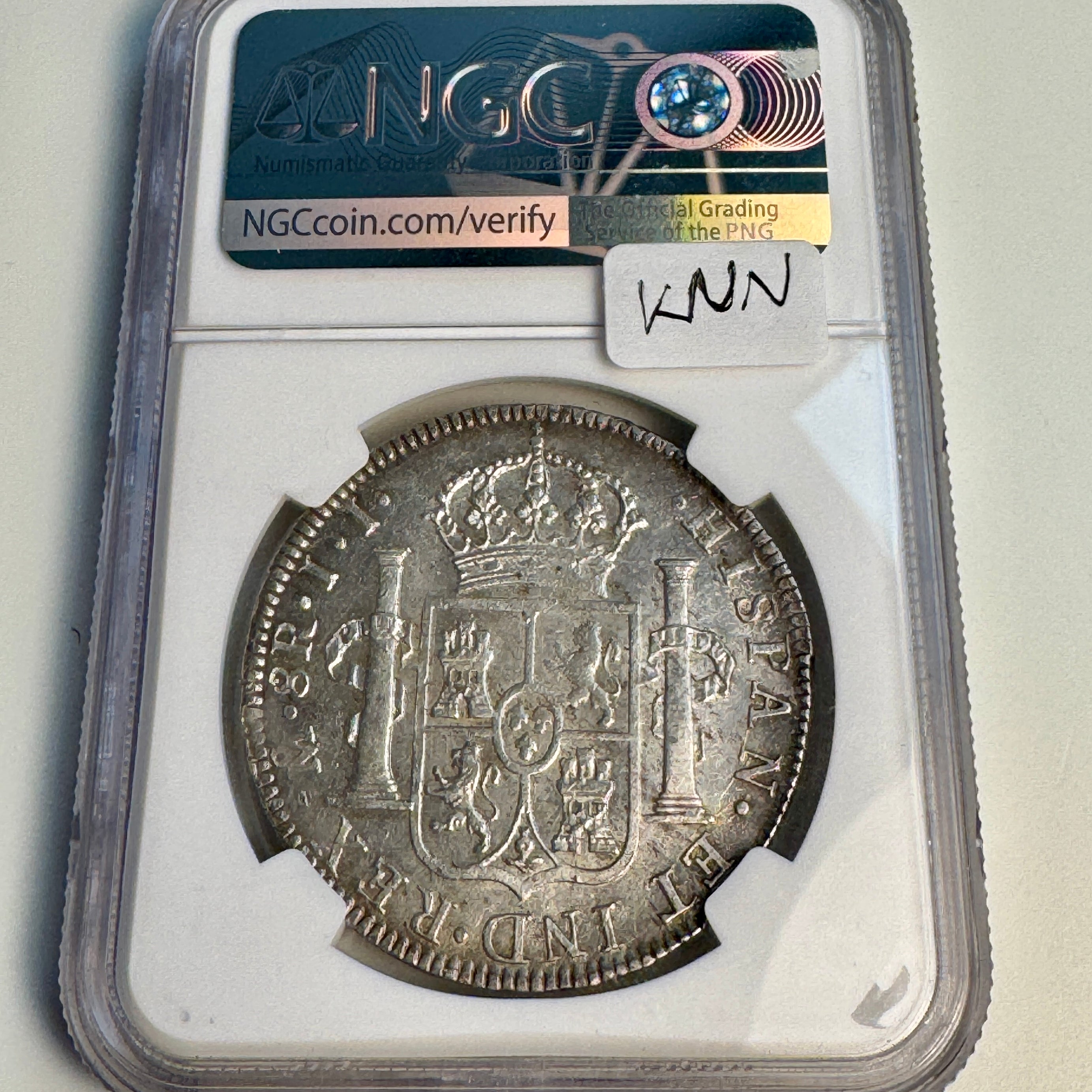 1819 Mo-JJ Mexico 8 Reales, Ferd. II, NGC MS-60