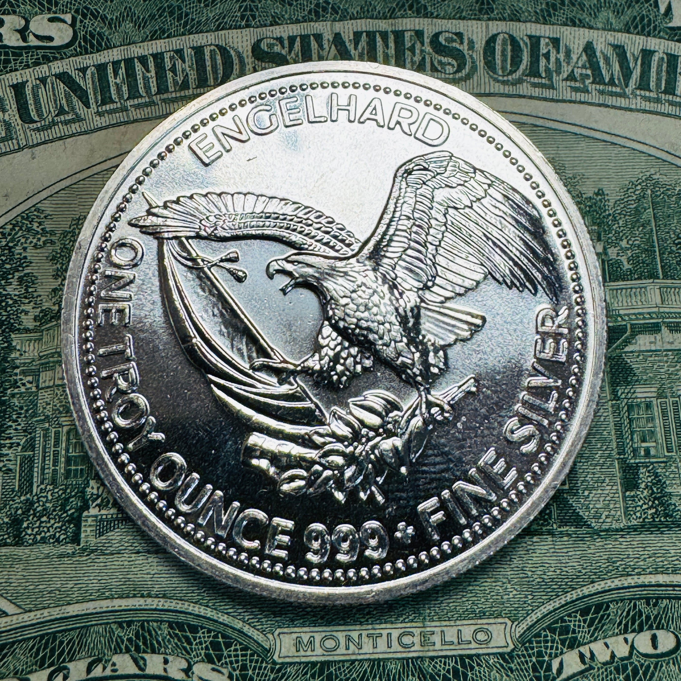 1984 Engelhard Prospector 1oz 999 Silver Round, Eagle Reverse - Classic!