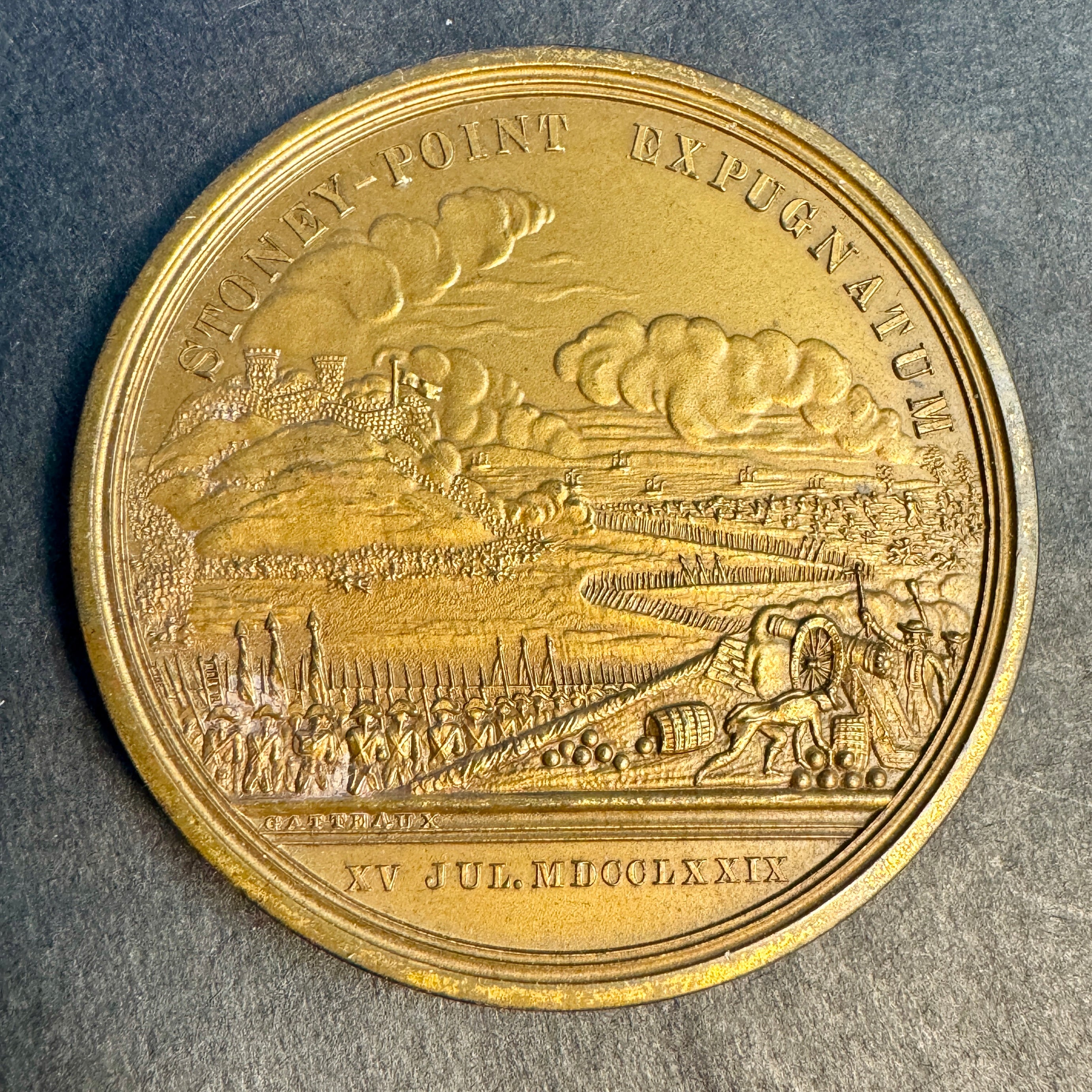 Gen. Anthony Wayne 1779 Stoney Point Victory Medal from Congress, 2” Bronze, restrike