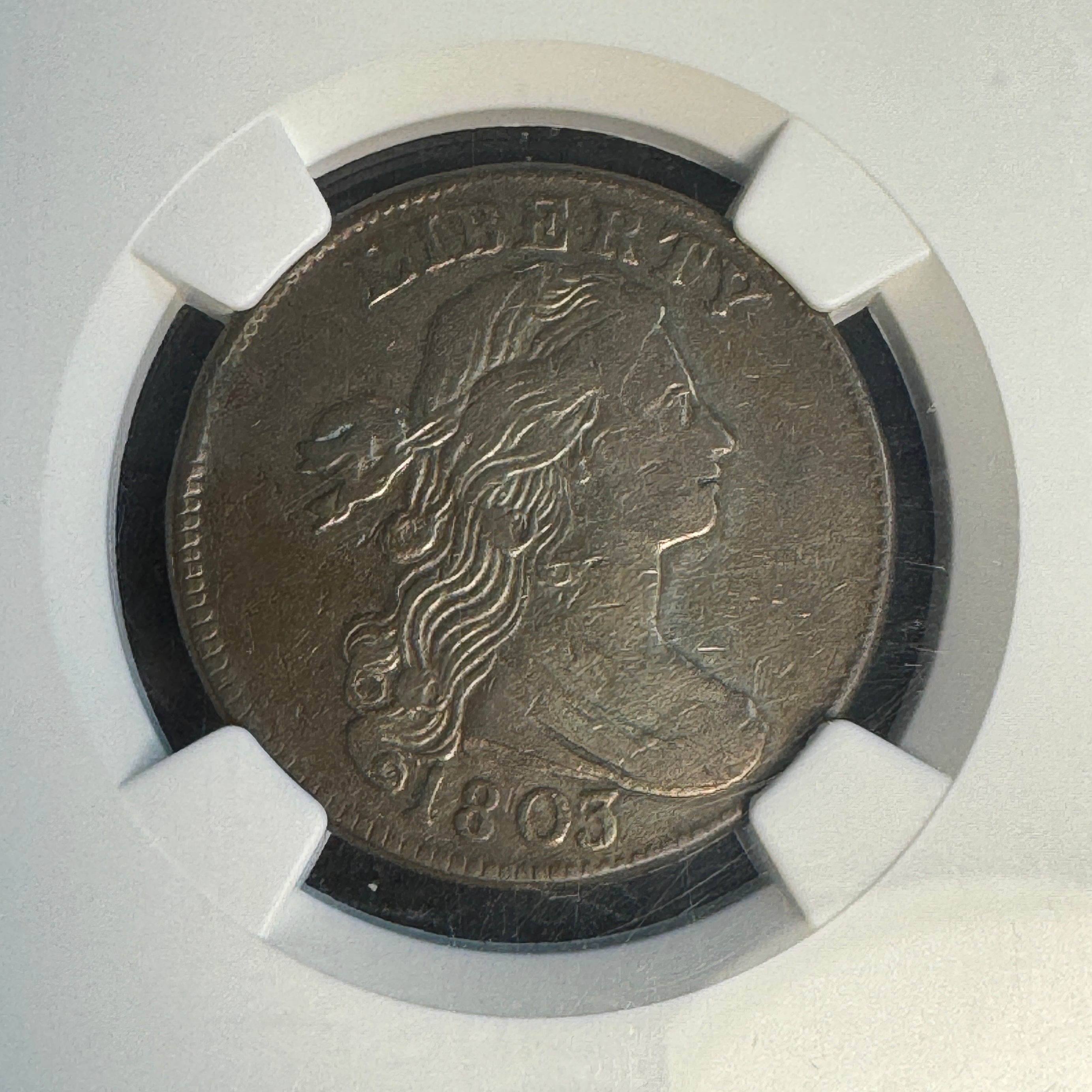 1803 Draped Bust Cent 1C, NGC VF-20 BN