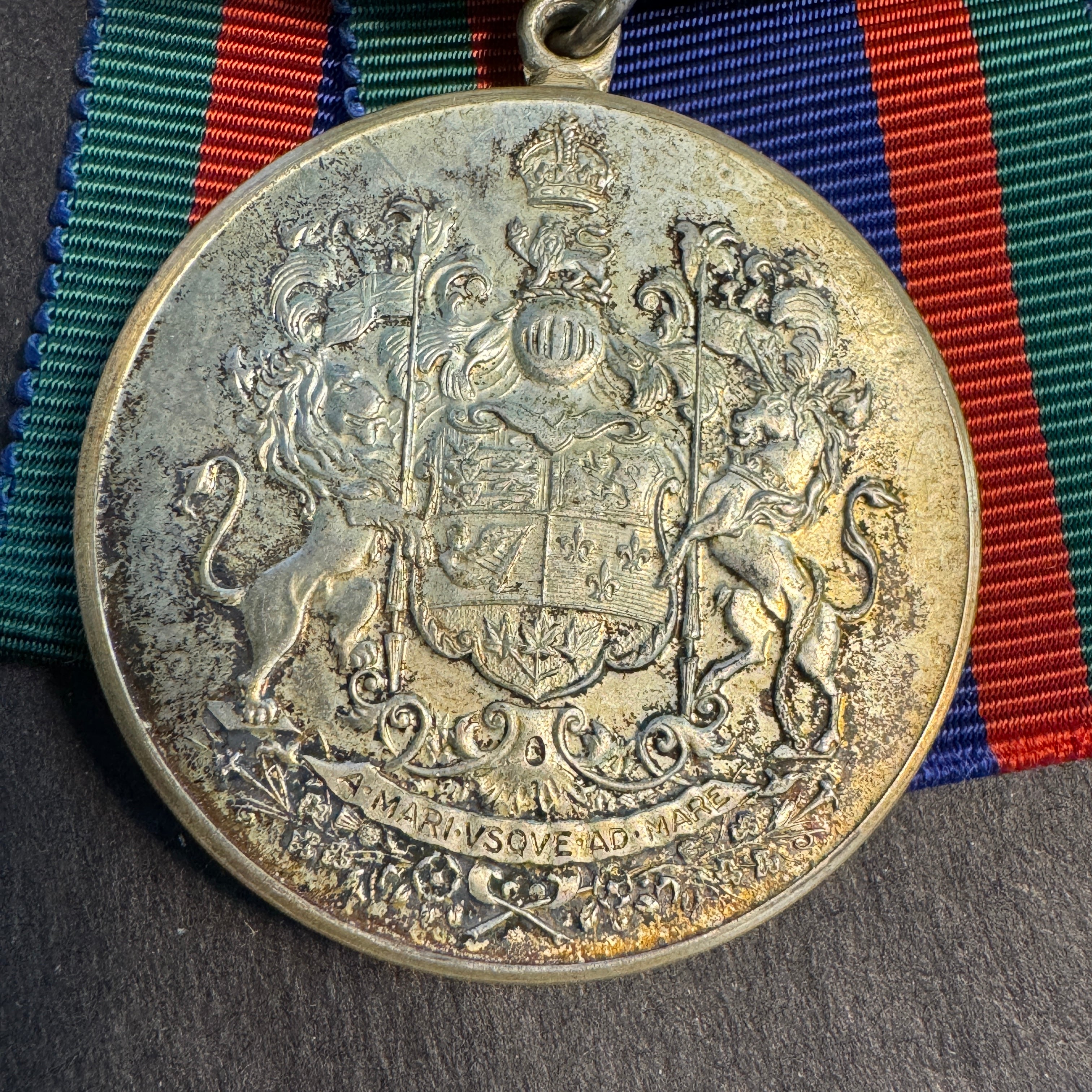 Canada WWII 1939-1945 Voluntary Service Silver Medal, with Original Box, Ribbon, & Paper 🇨🇦
