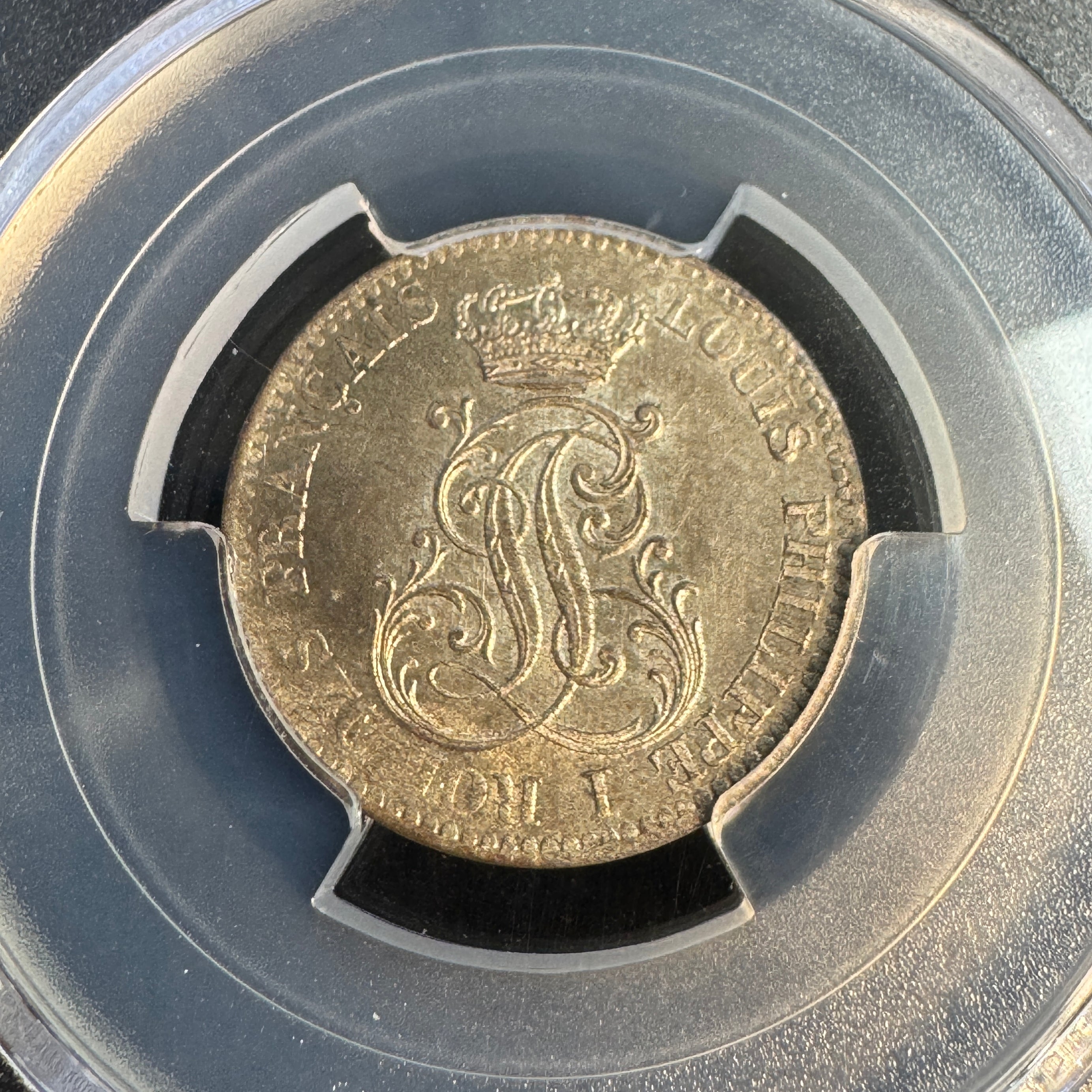1846-A French Guiana 10 Centimes, Lec-32, PCGS MS-65