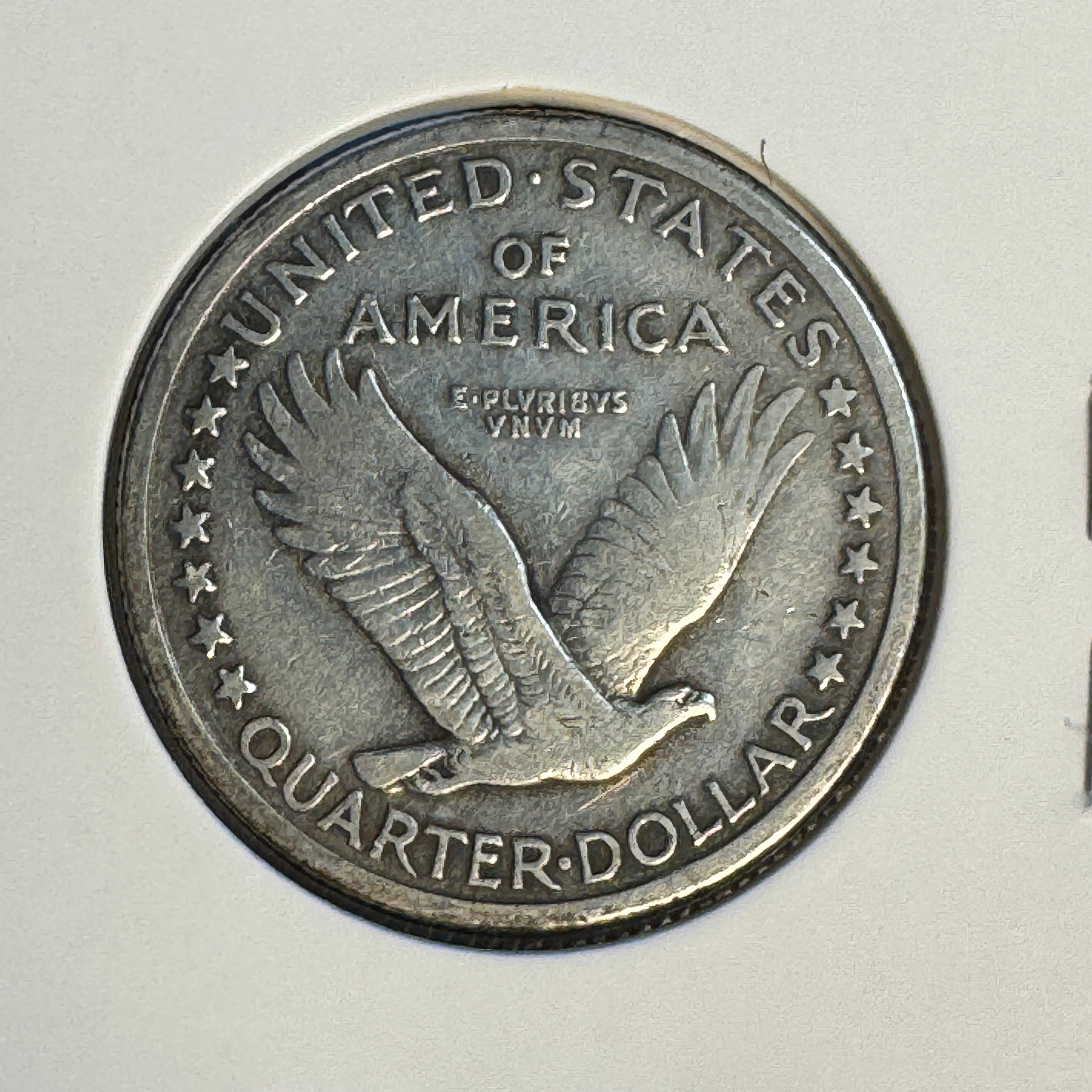 1917 Type 1 Standing Liberty Quarter AR 25c, VF+