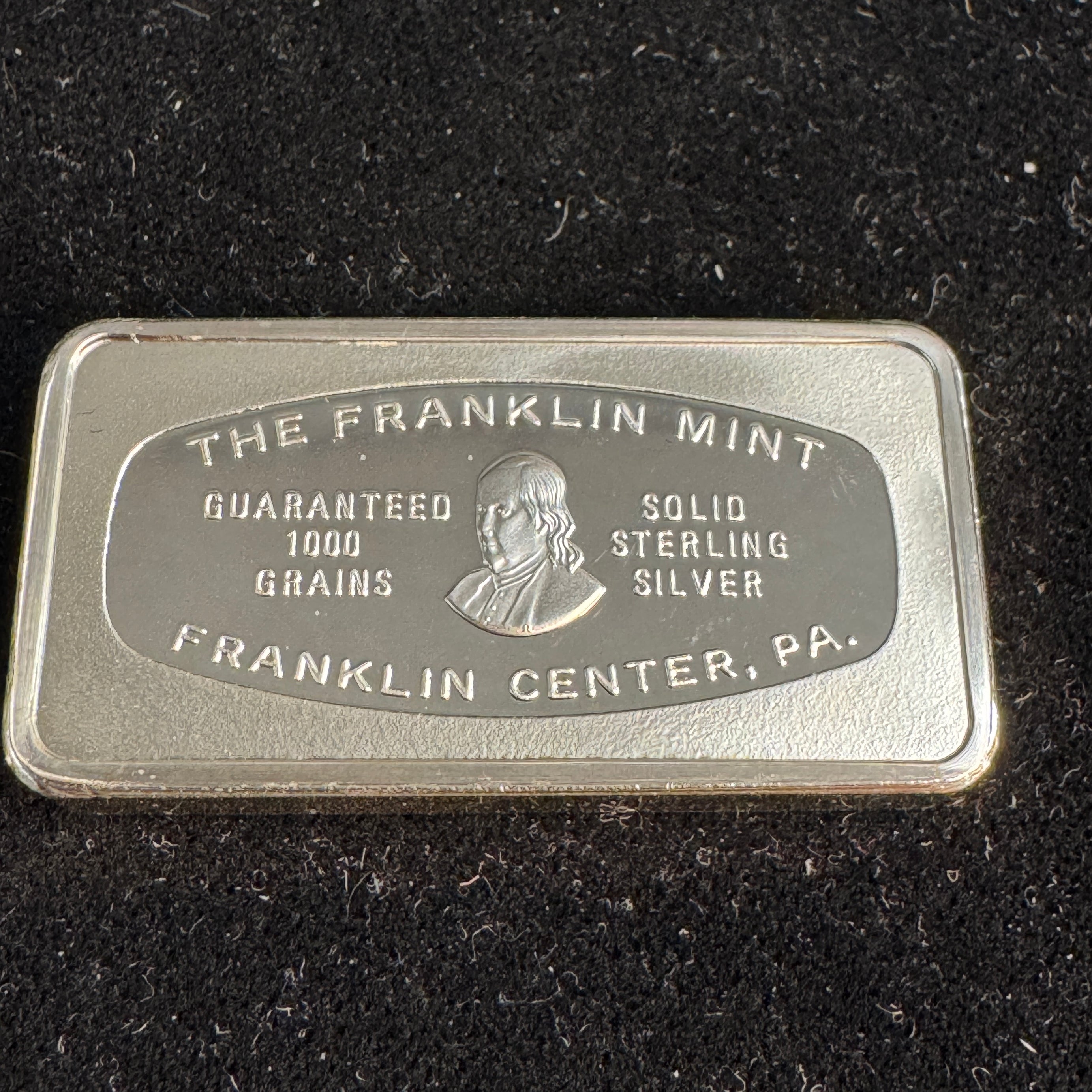 1974-FM Idaho First National Bank Boise - 1000 Grains Sterling Silver Bar