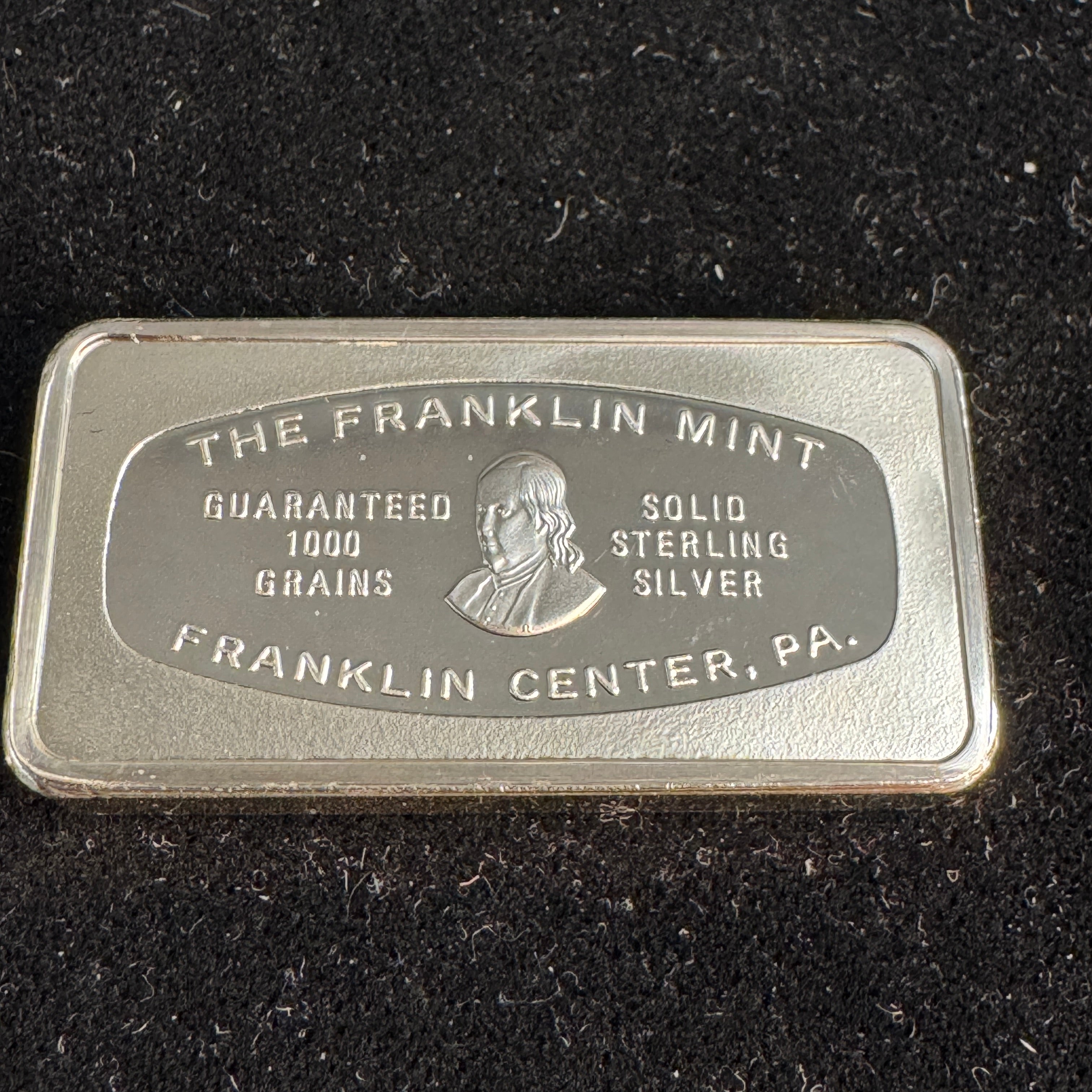 1974-FM Idaho First National Bank Boise - 1000 Grains Sterling Silver Bar