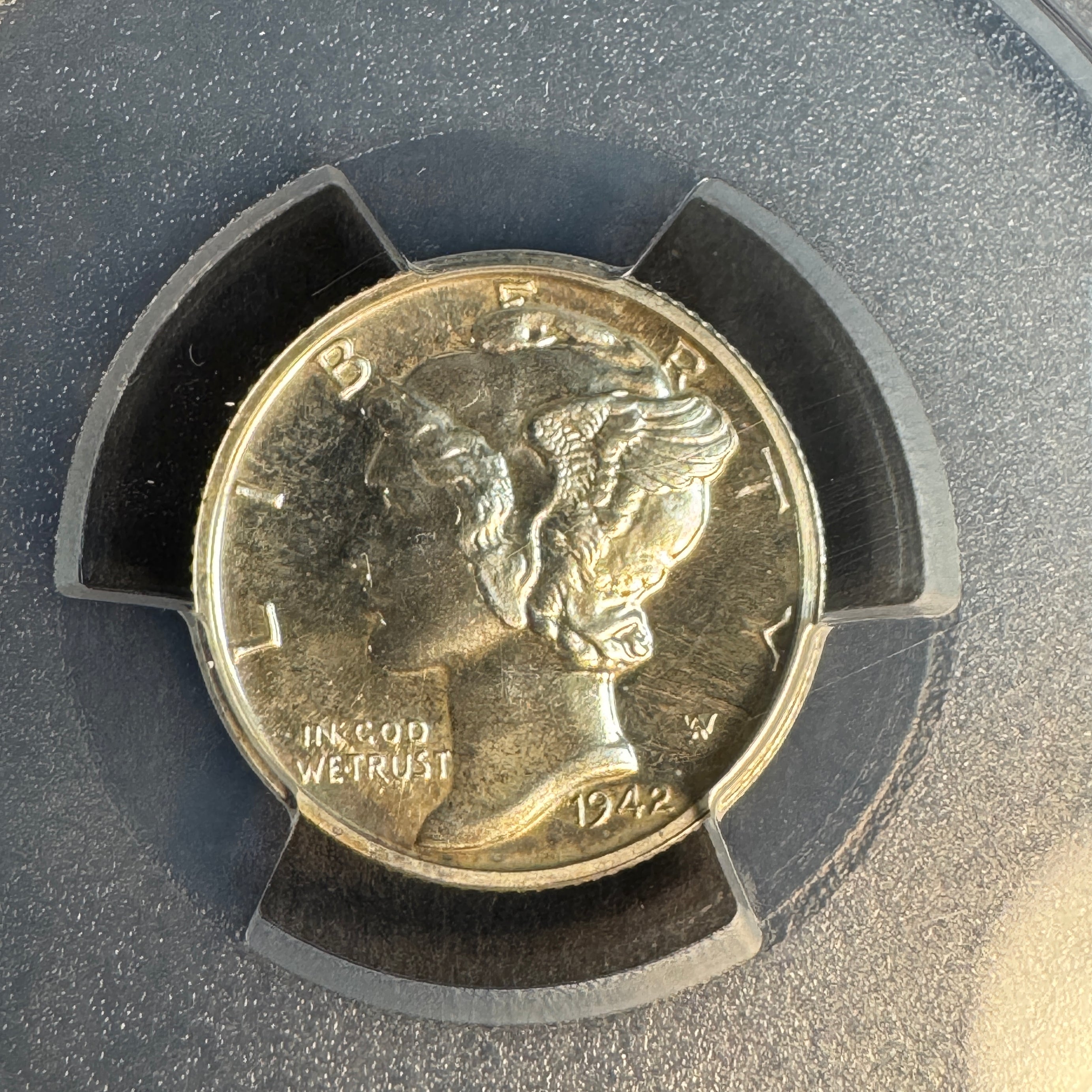 1942 Mercury Dime US 10c Proof, PCGS PR-65