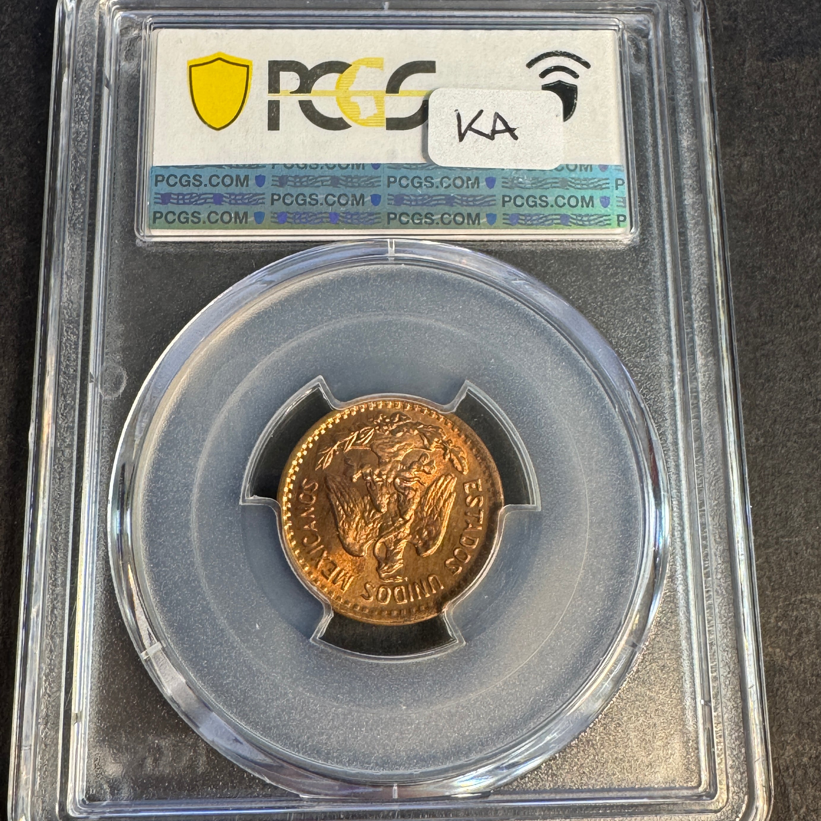 1946-Mo Mexico 1 Centavo KM415, PCGS MS-65 RD Red 🇲🇽