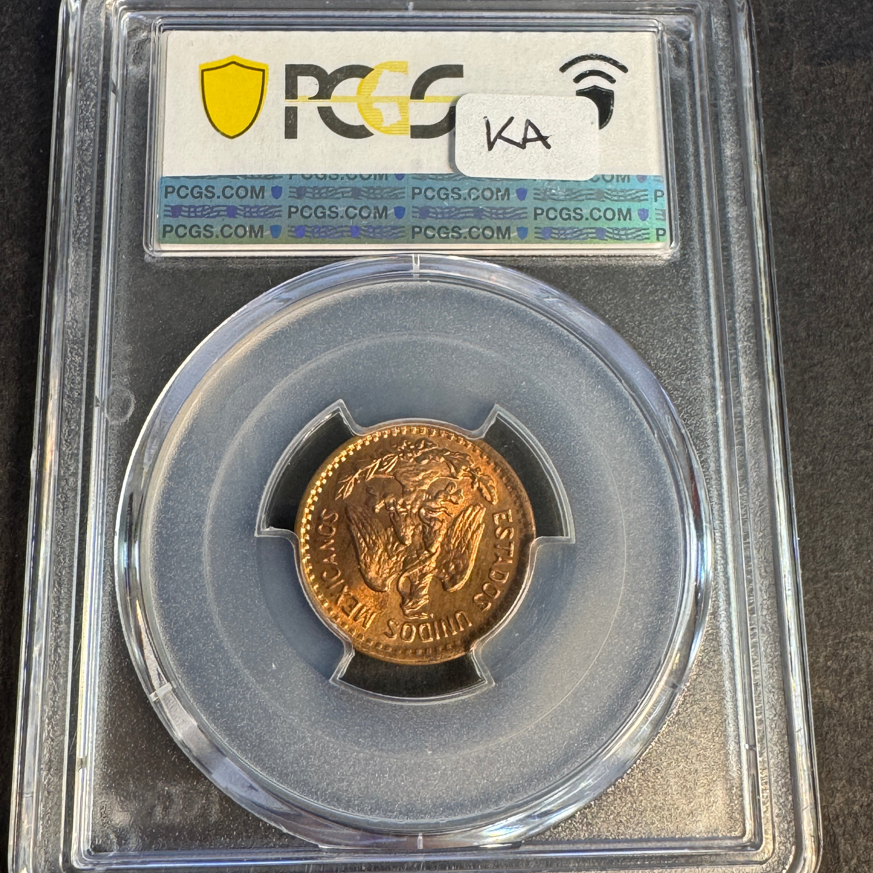 1946-Mo Mexico 1 Centavo KM415, PCGS MS-65 RD Red 🇲🇽