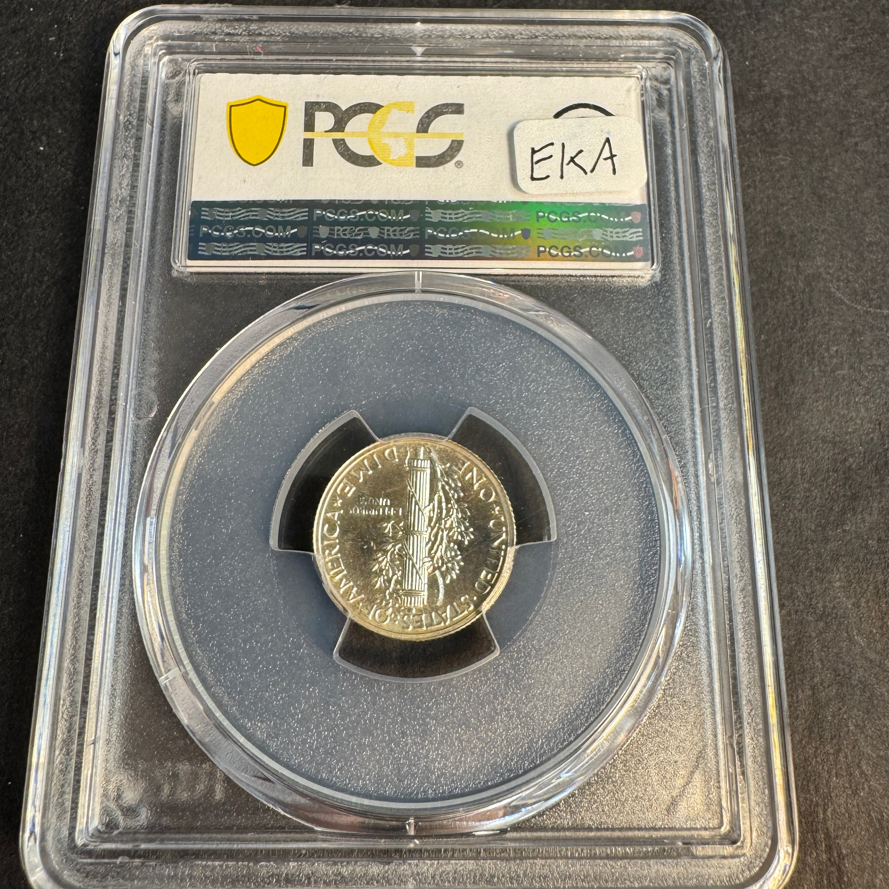 1942 Mercury Dime US 10c Proof, PCGS PR-65
