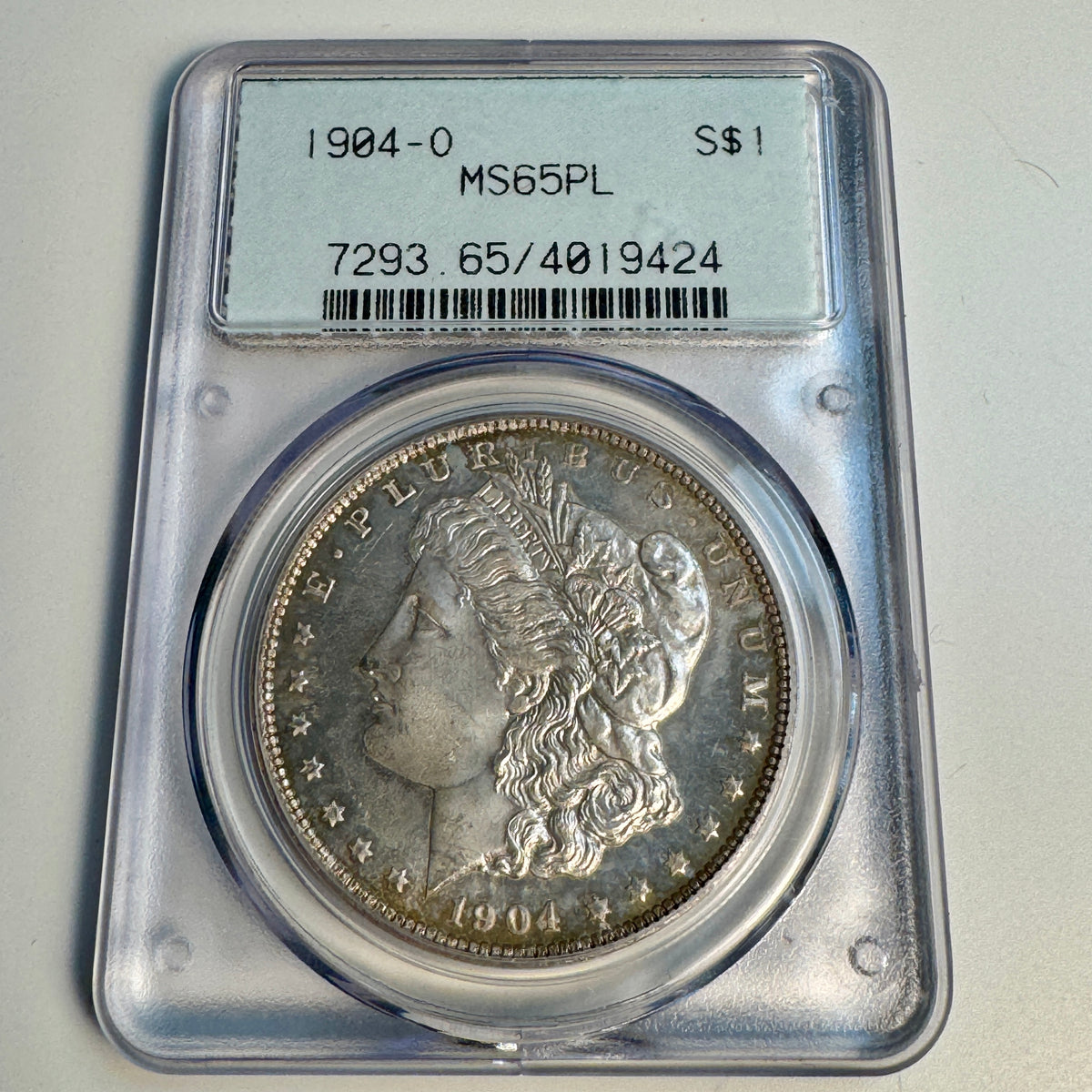 1904-O Morgan Silver Dollar, Rattler PCGS MS-64 PL