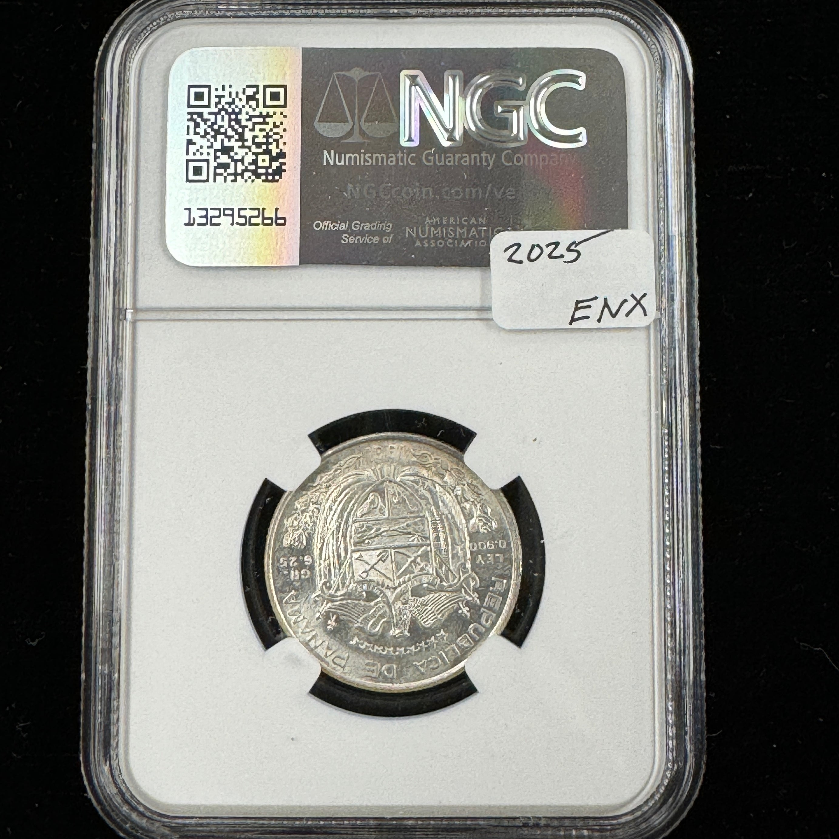 1961 (Mo) Panama AR 1/4 Balboa, NGC MS-65 🇵🇦