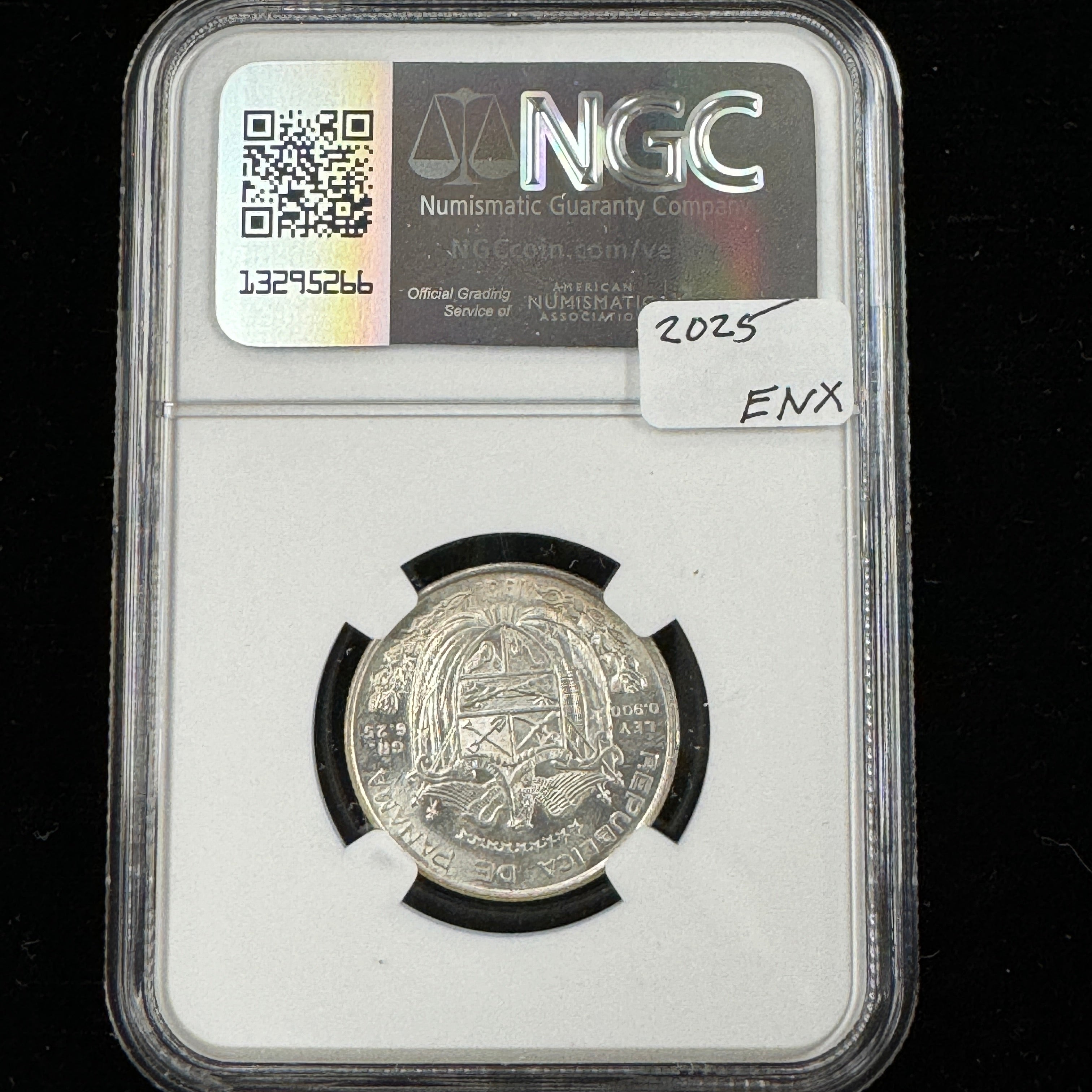 1961 (Mo) Panama AR 1/4 Balboa, NGC MS-65 🇵🇦