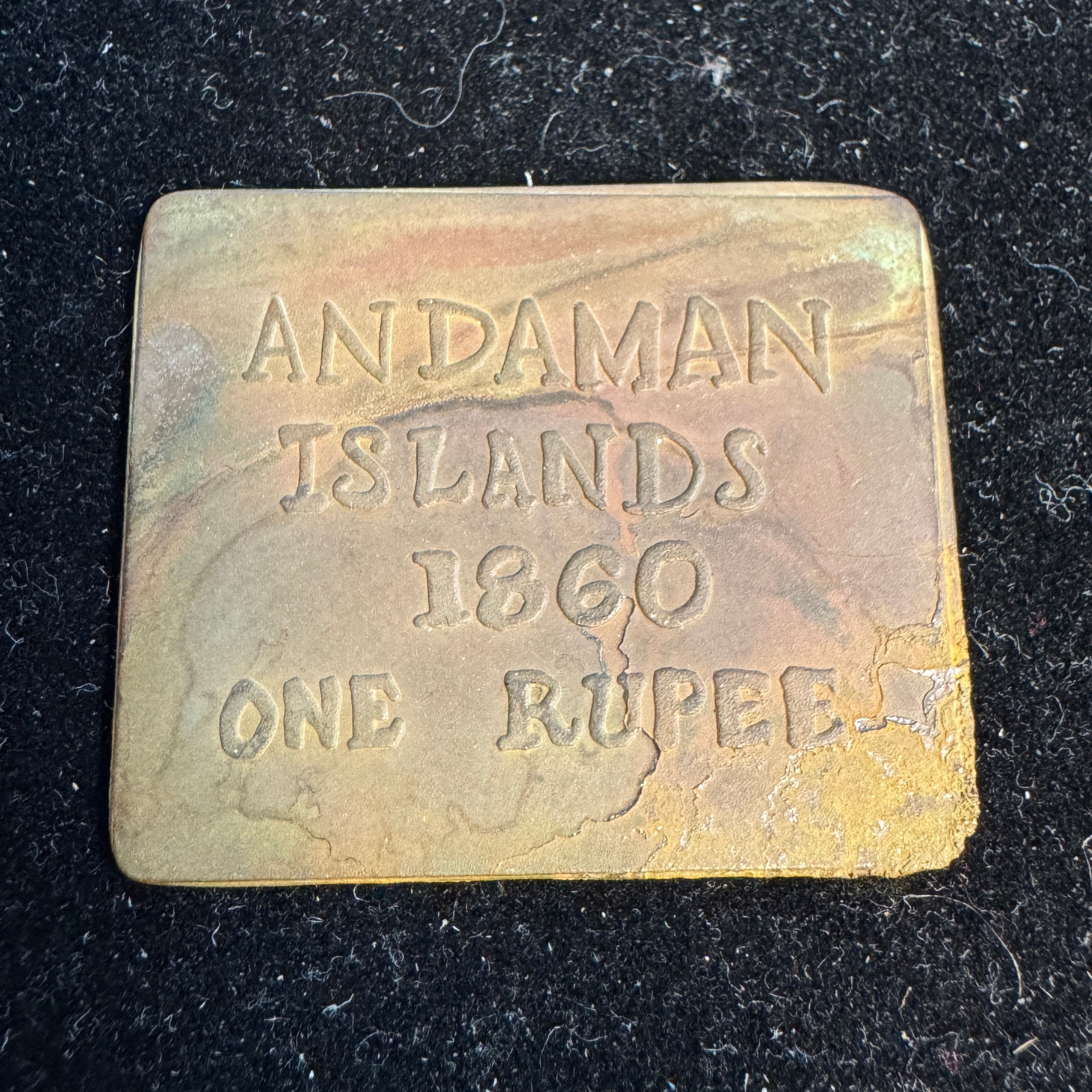 Andaman Islands 1860 One Rupee Fantasy Token, X#1