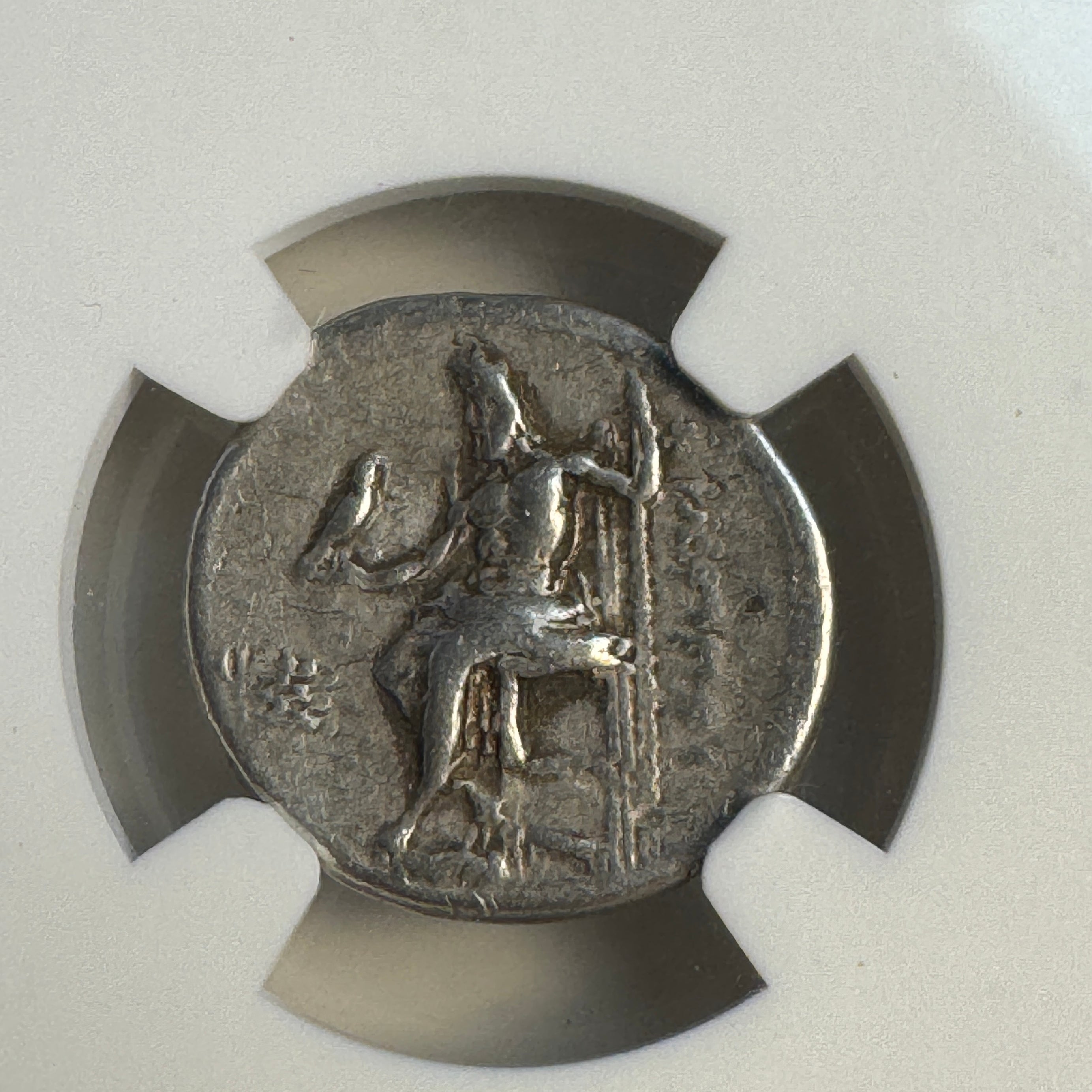 (323-317 BC) Philip III of Macedon Silver Drachm, Rv: Zeus Seated, VF - NGC Ancients