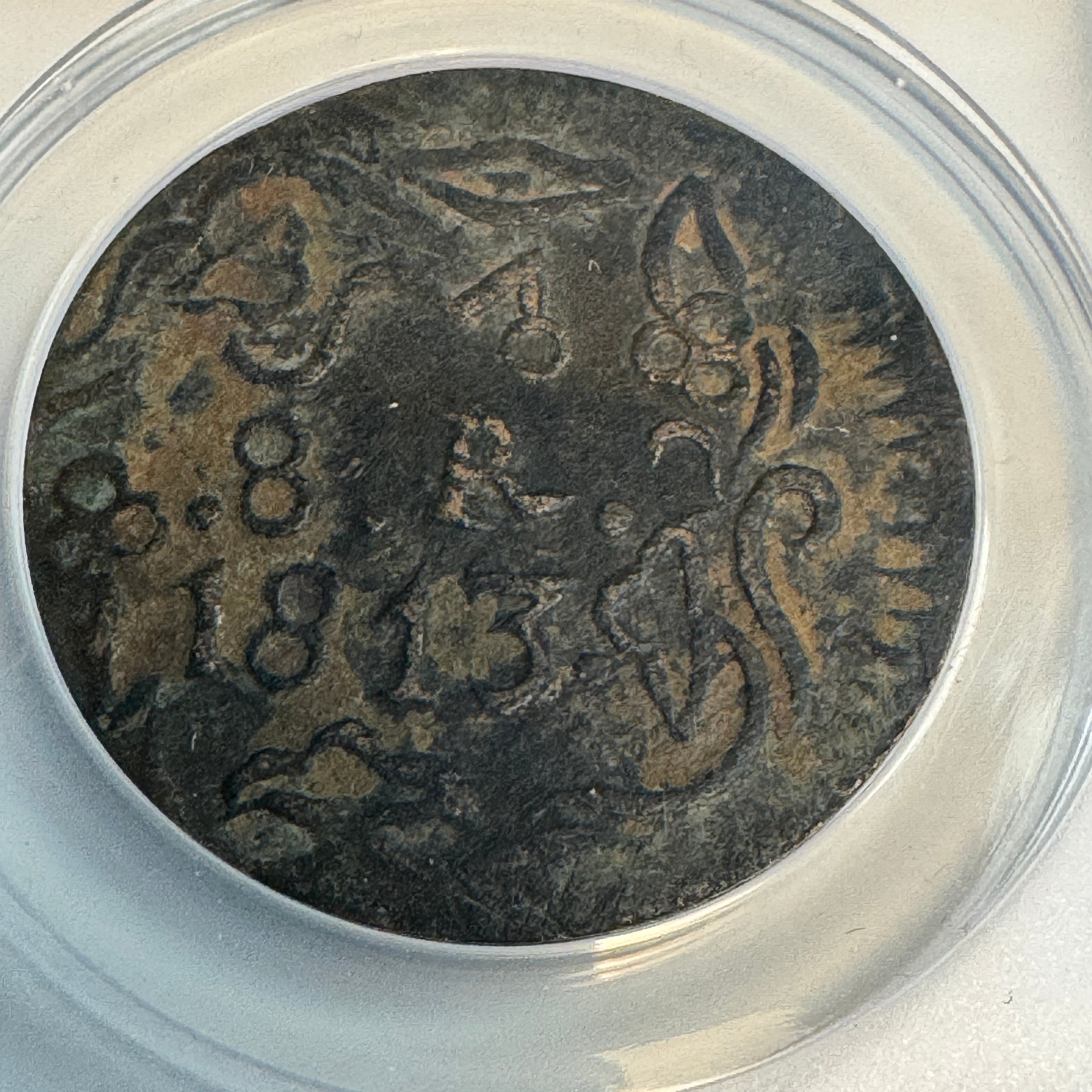1813 Mexico War of Independence Morelos “SUD” AE 8 Reales, ANACS VF Details