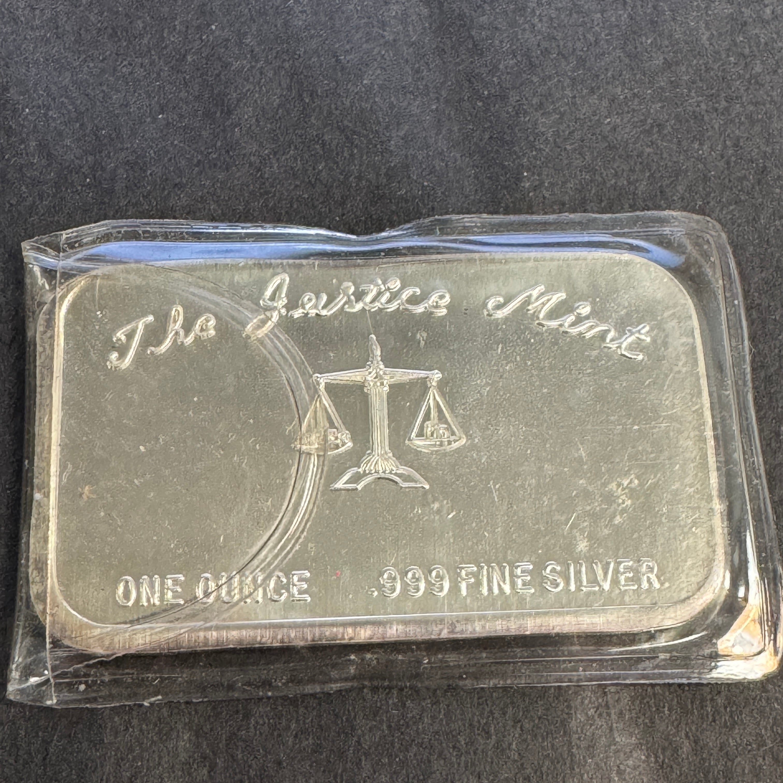 “PHASE 4, No Beef No Gas” The Justice Mint vintage 1970s inflation warning 1oz silver bar