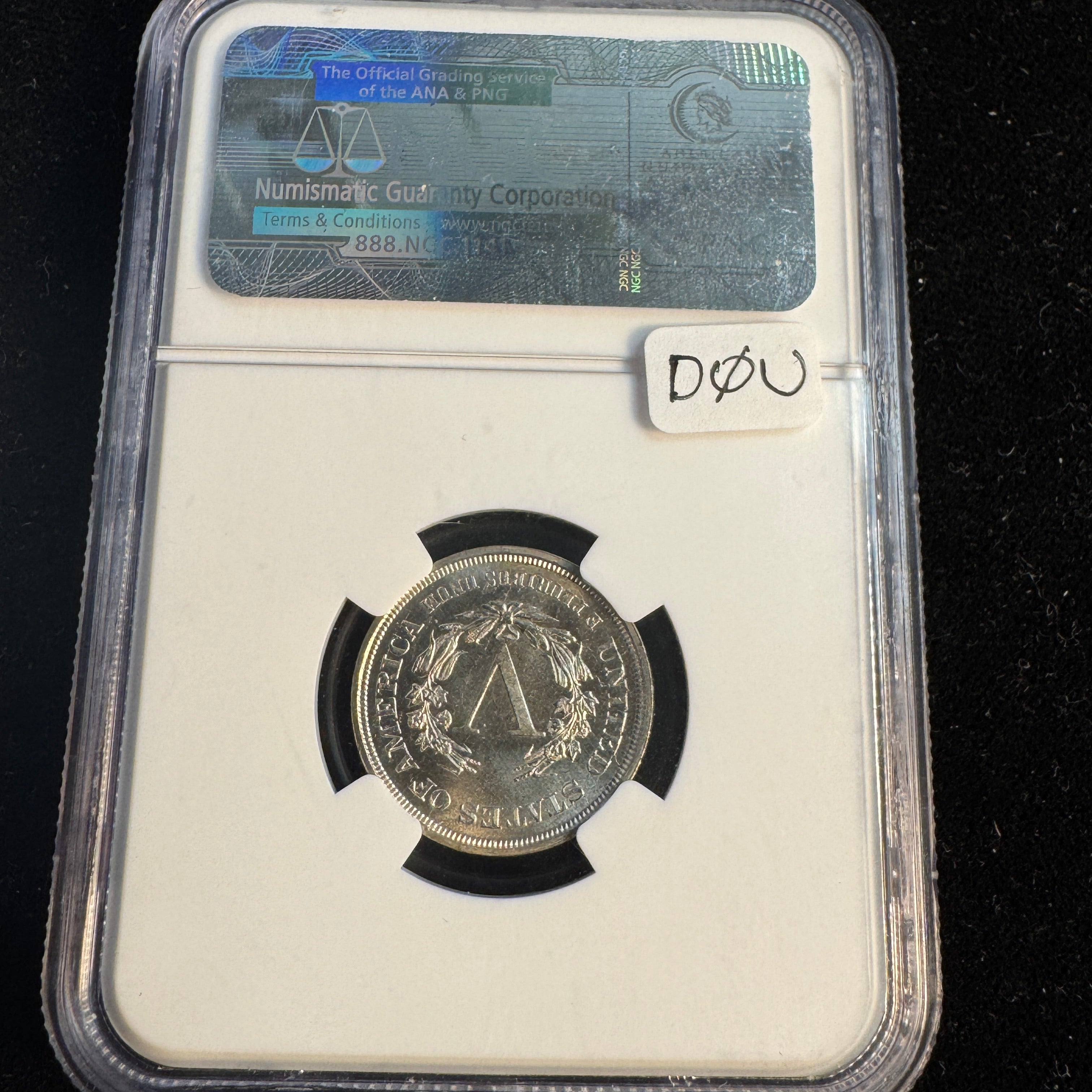 1883 ‘No Cents’ Liberty Nickel 5c, NGC MS-66